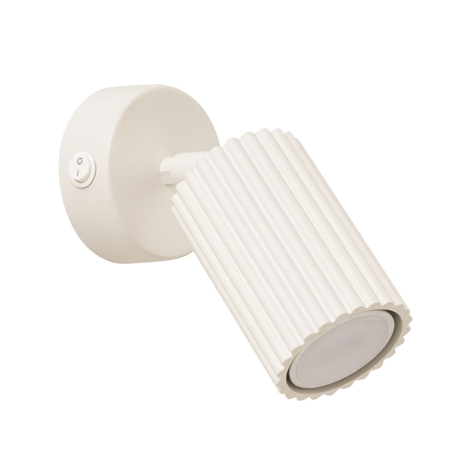 Applique murale pivotante GU10 L : 8 cm petite en crème Moderne