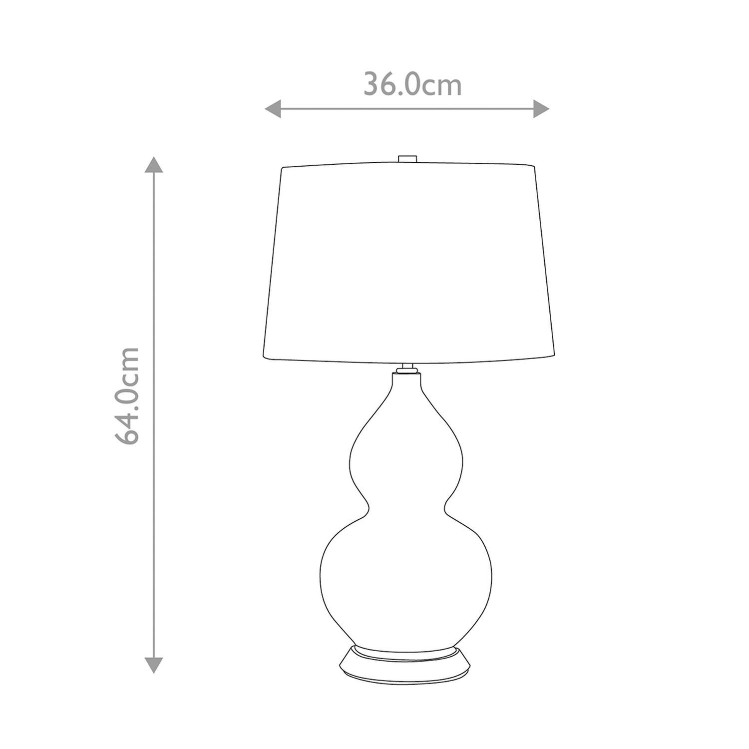 Lampe de table céramique tissu E27 hauteur 64 cm blanc bleu