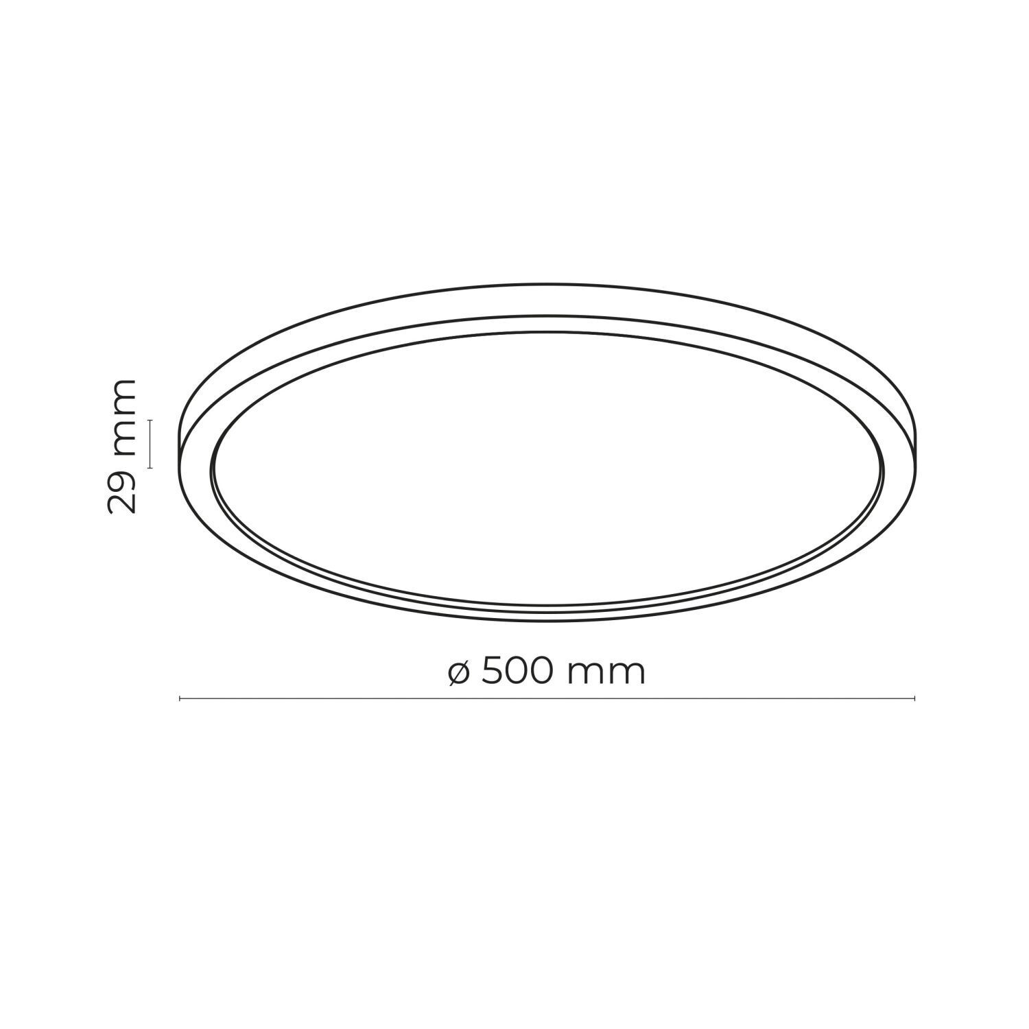 Badezimmerlampe LED Dimmer 3 Lichtmodi IP54 rund Ø 50 cm Weiß