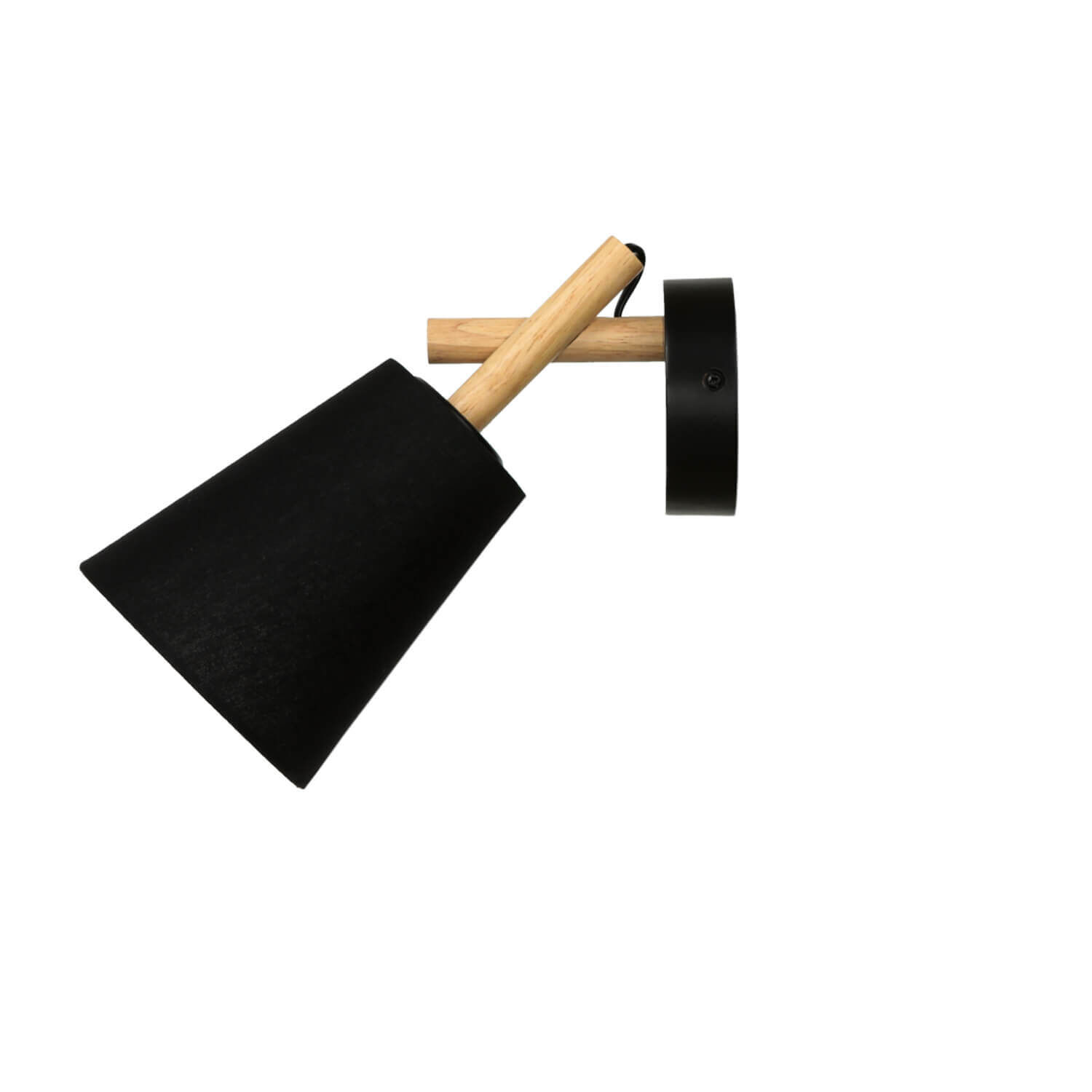 Wandleuchte Schwarz Stoff Schirm E27 VAIO Wandleuchte Schwarz Stoff Schirm E27 VAIO