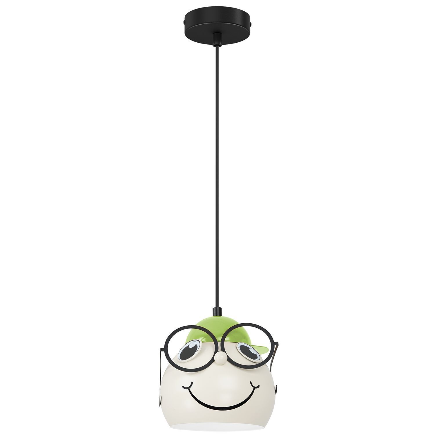 Lampe de plafond chambre d'enfant verre métal Ø 16,5 cm E27