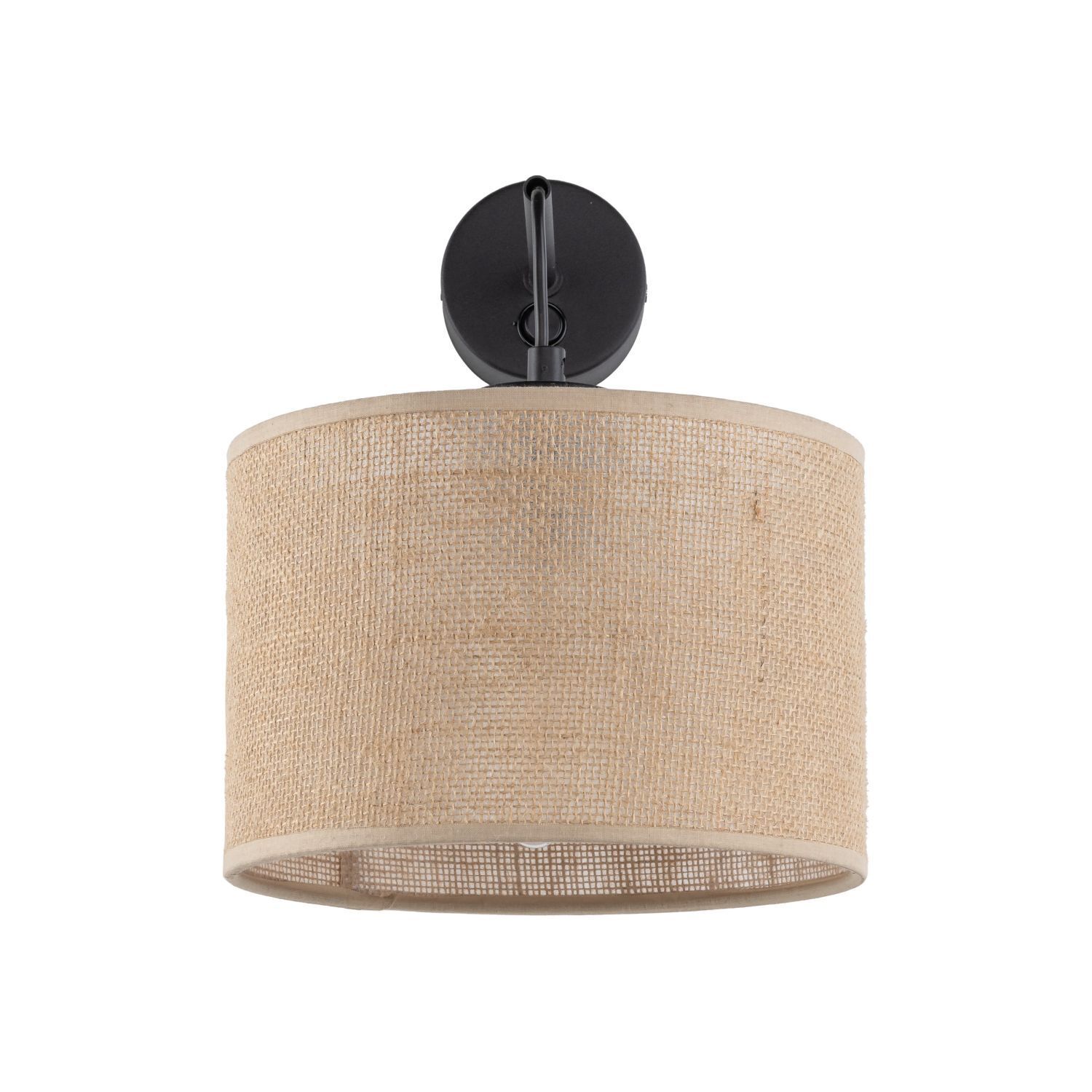 Wandlampe mit Schalter Jute E27 H: 30 cm Boho RIANNE Lampe