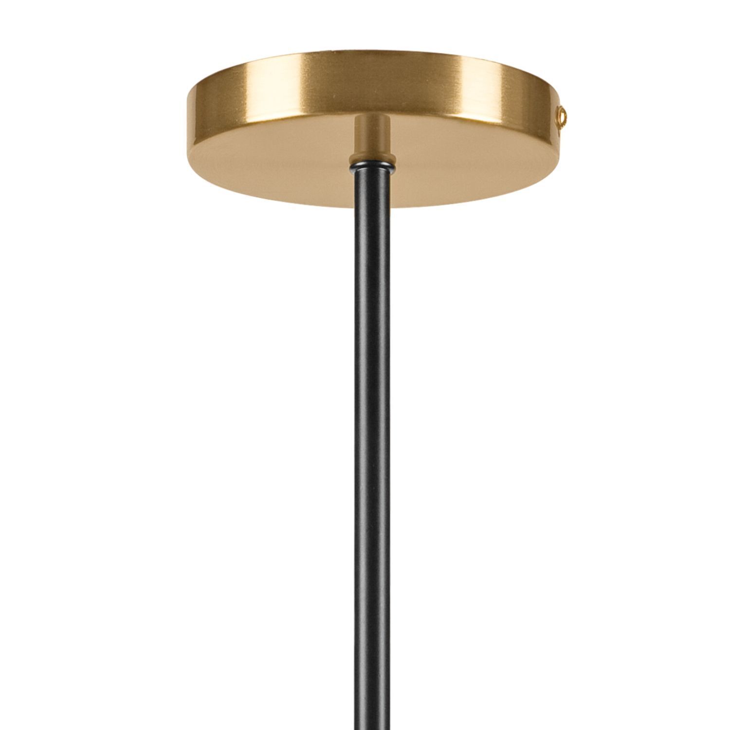 Elegante Deckenleuchte Metall Glas G9 L:48 cm Kugeln deckenleuchte, pendel, gold, schwarz, light fixture