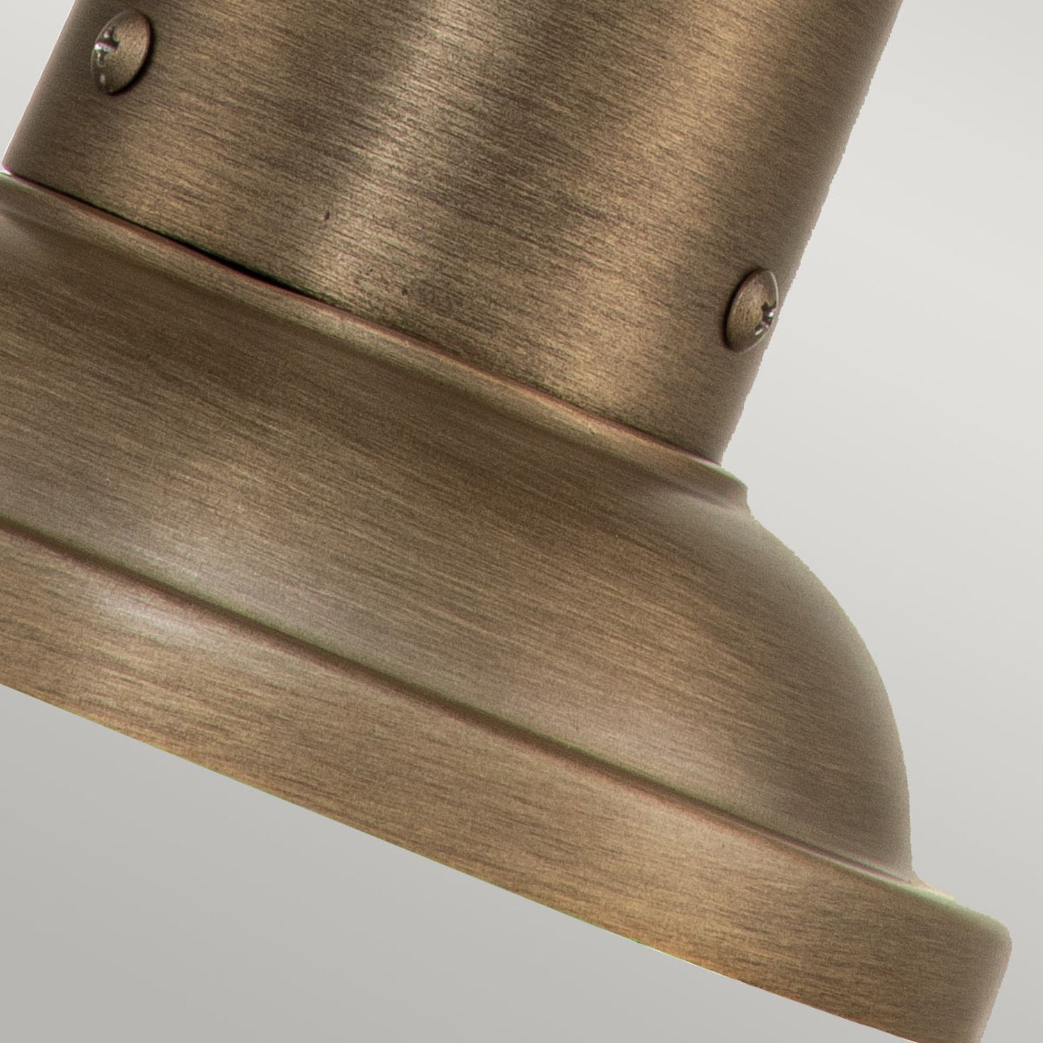 Sockelleuchte Aluminium Glas E27 IP44 47,1 cm Vintage Bronze, Lampe