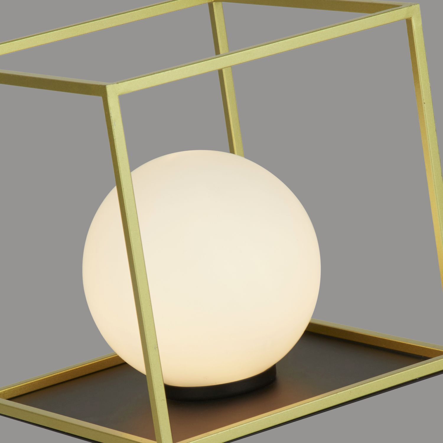 Tischleuchte klein H: 20,5 cm in Gold Weiß Schwarz G9