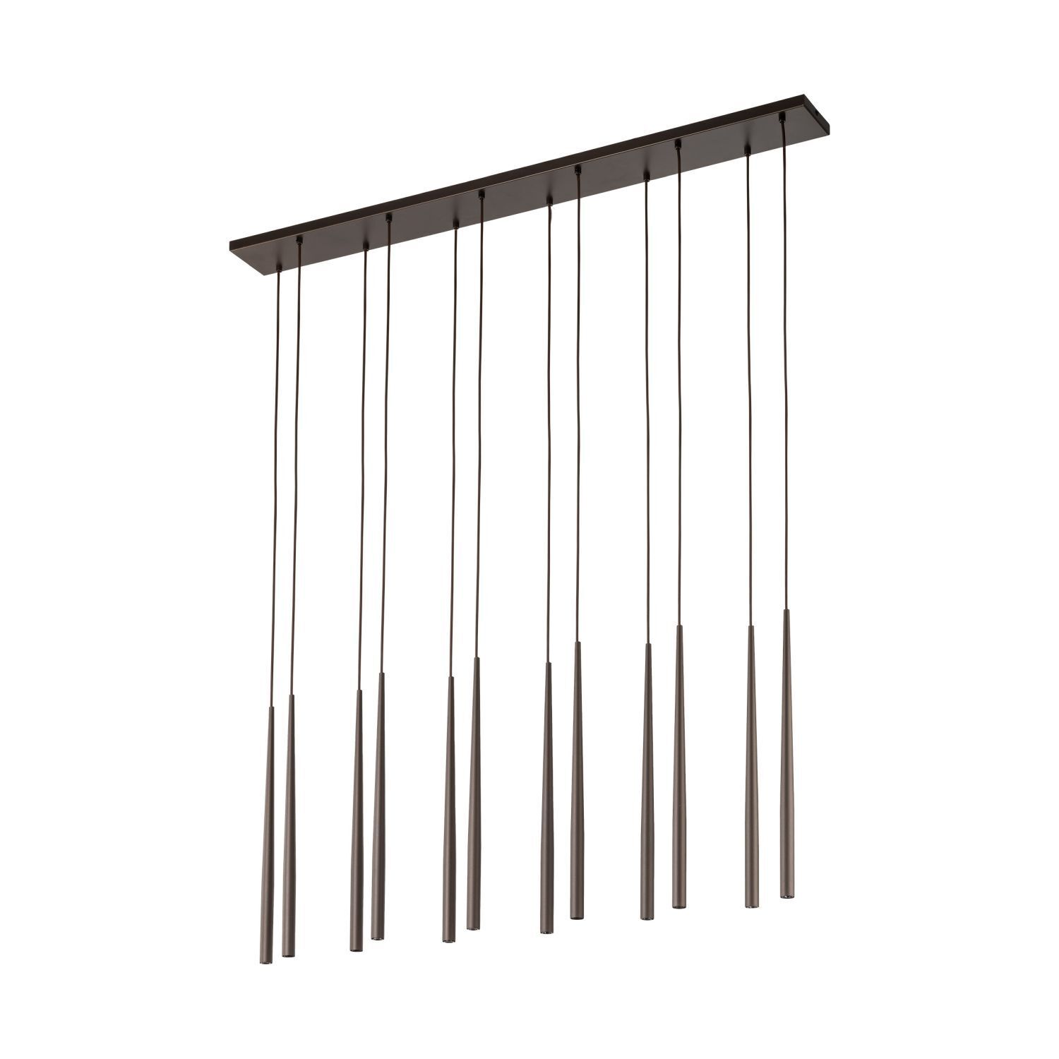 Hängeleuchte Metall Braun H: max. 1,4 m verstellbar L: 1,2 m