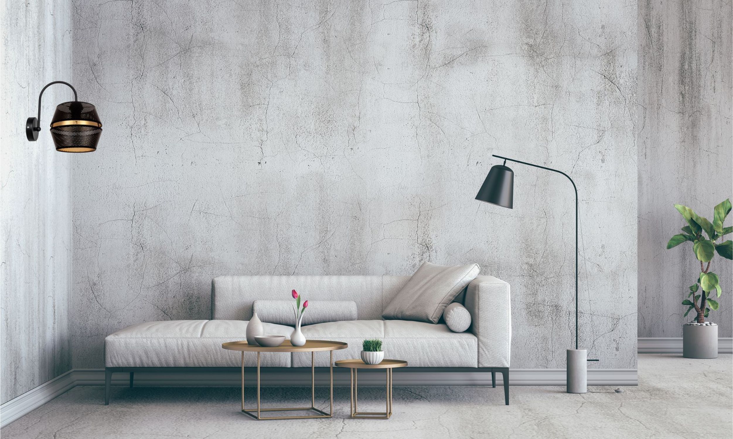 Lampe, Stehlampe, Couch, Mobiliar