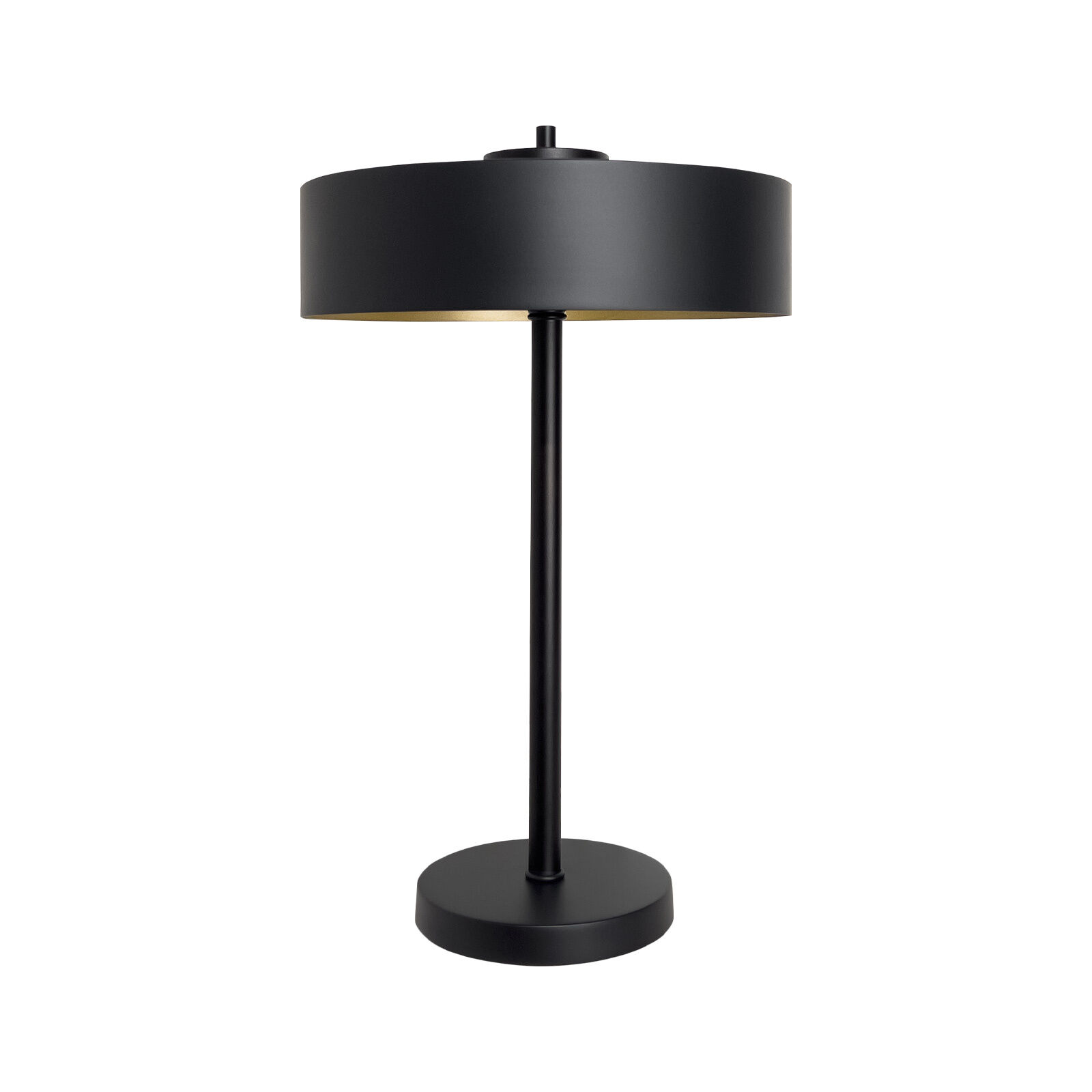 Lampe de table noir or H : 49 cm laiton fer E27