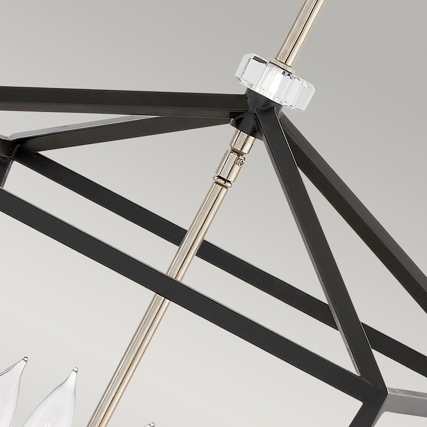 Suspension métal E14 40,5 cm de large H : max. 216,9 cm