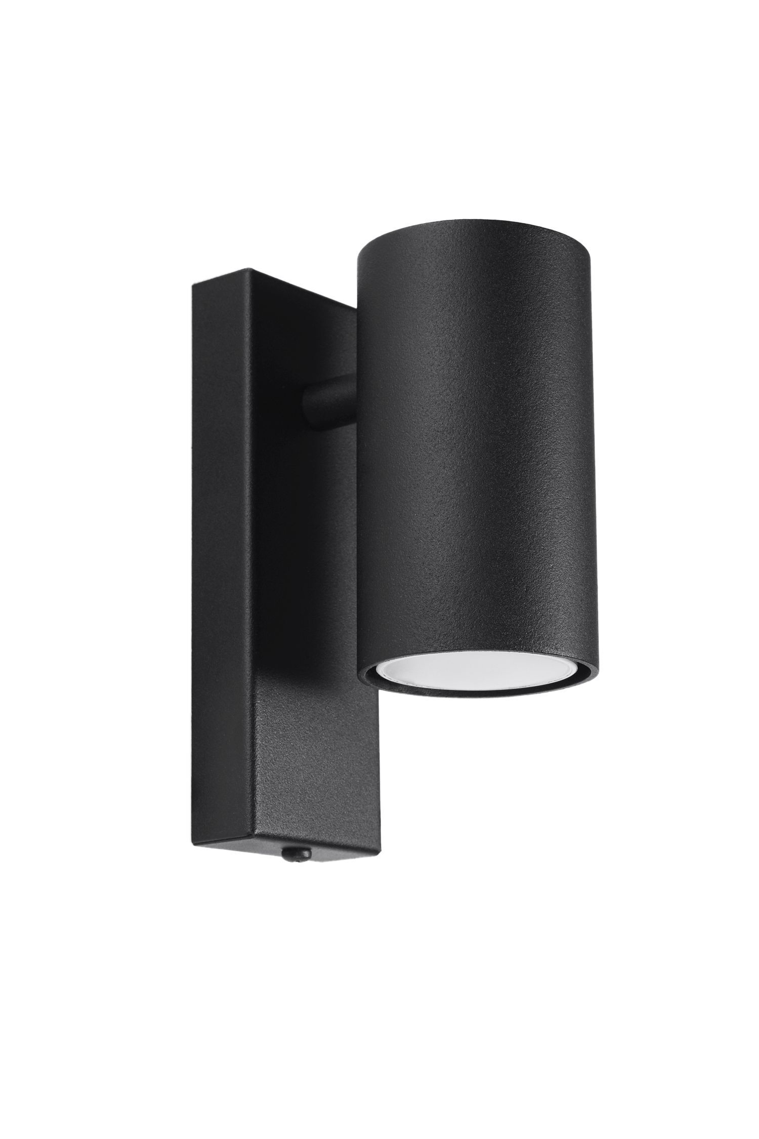 Wandlampe Modern klein Schwarz Metall GU10 Downlight