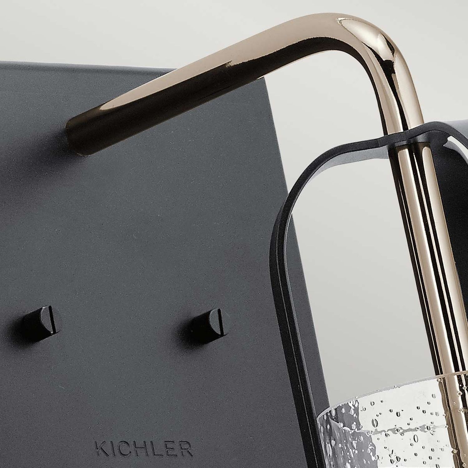 Wandlampe Glas Metall E27 42,1 cm hoch DEIRA Sinken, Waschbeckenhahn, Wasserhahn