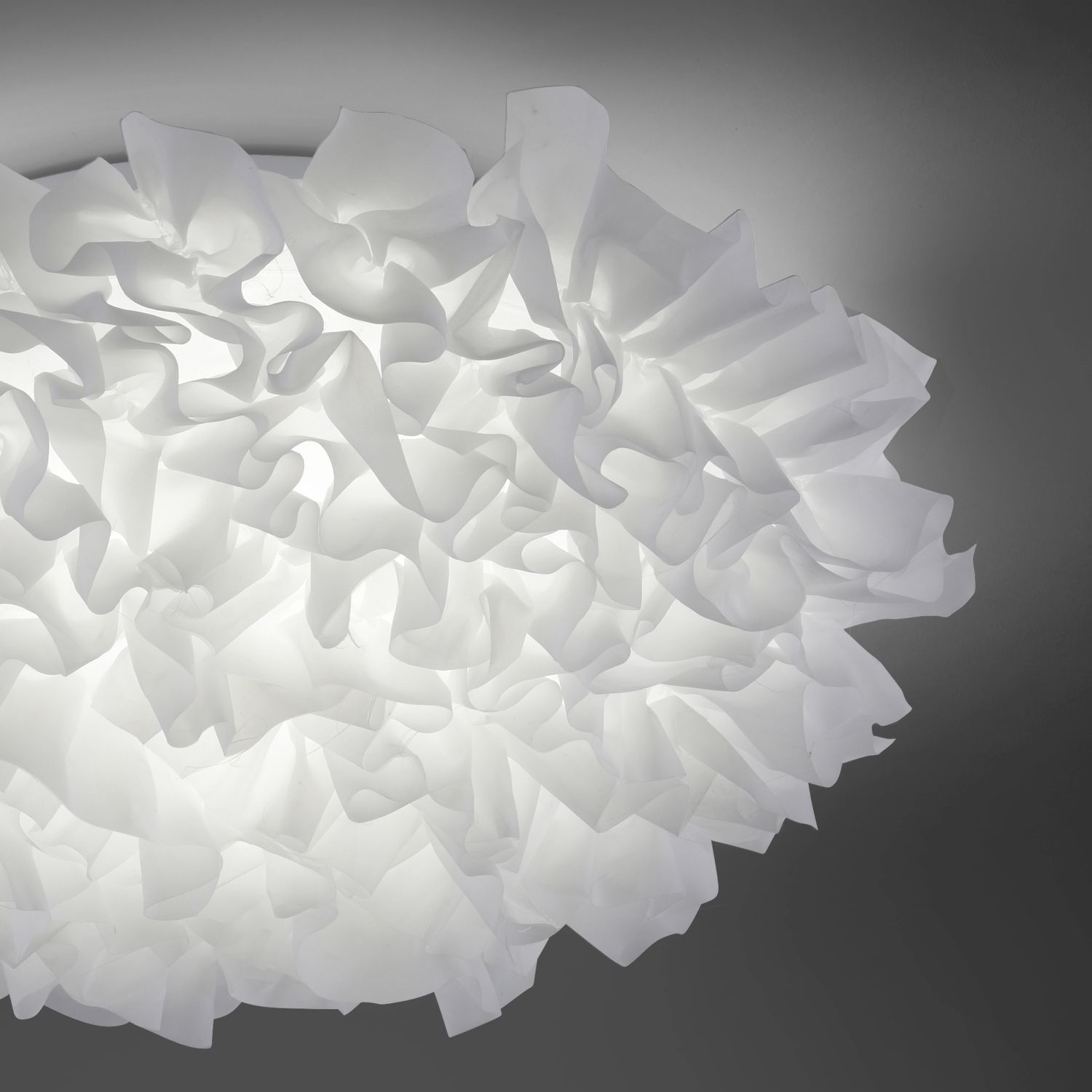 Plafonnier LED Tissu Blanc rond Ø50 cm 2700-5000 K
