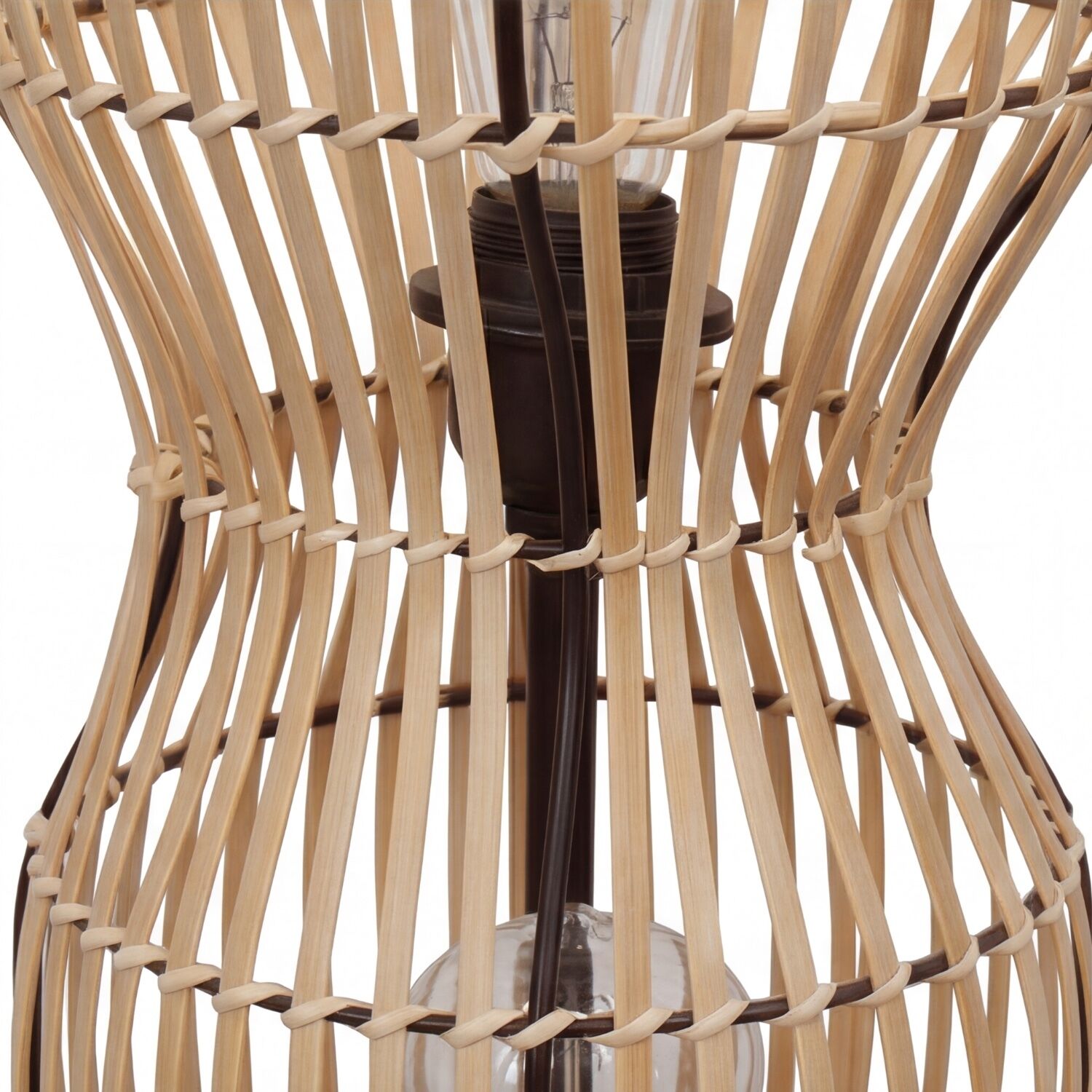 rattan, Lampenschirm, Tischleuchte, gewebt, Lampensockel