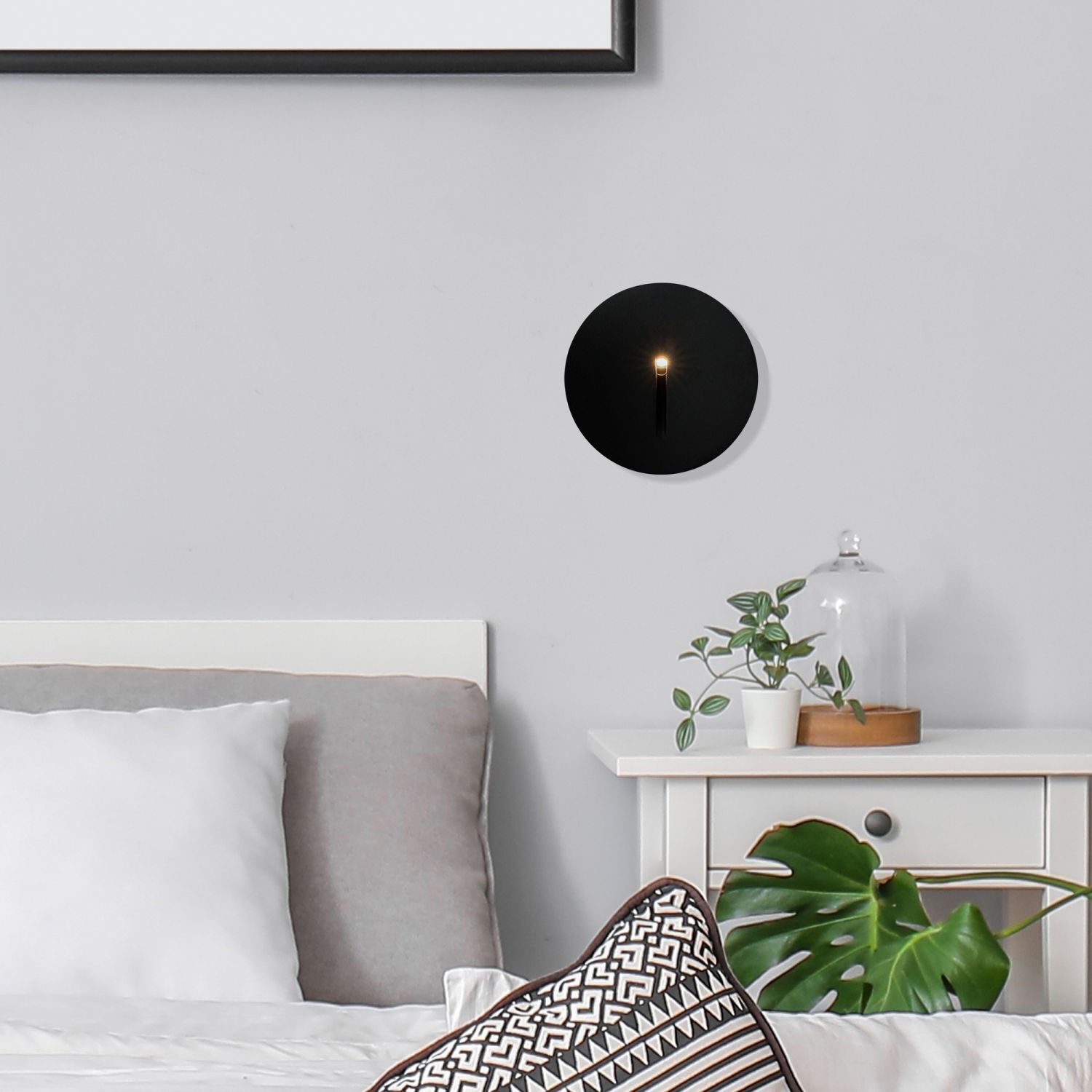 LED Wand Einbauleuchte Aluminium IP54 3000 K warmweiß Kissen, Dekoration für Zuhause, Innenarchitektur, Kopfkissen, Pflanze