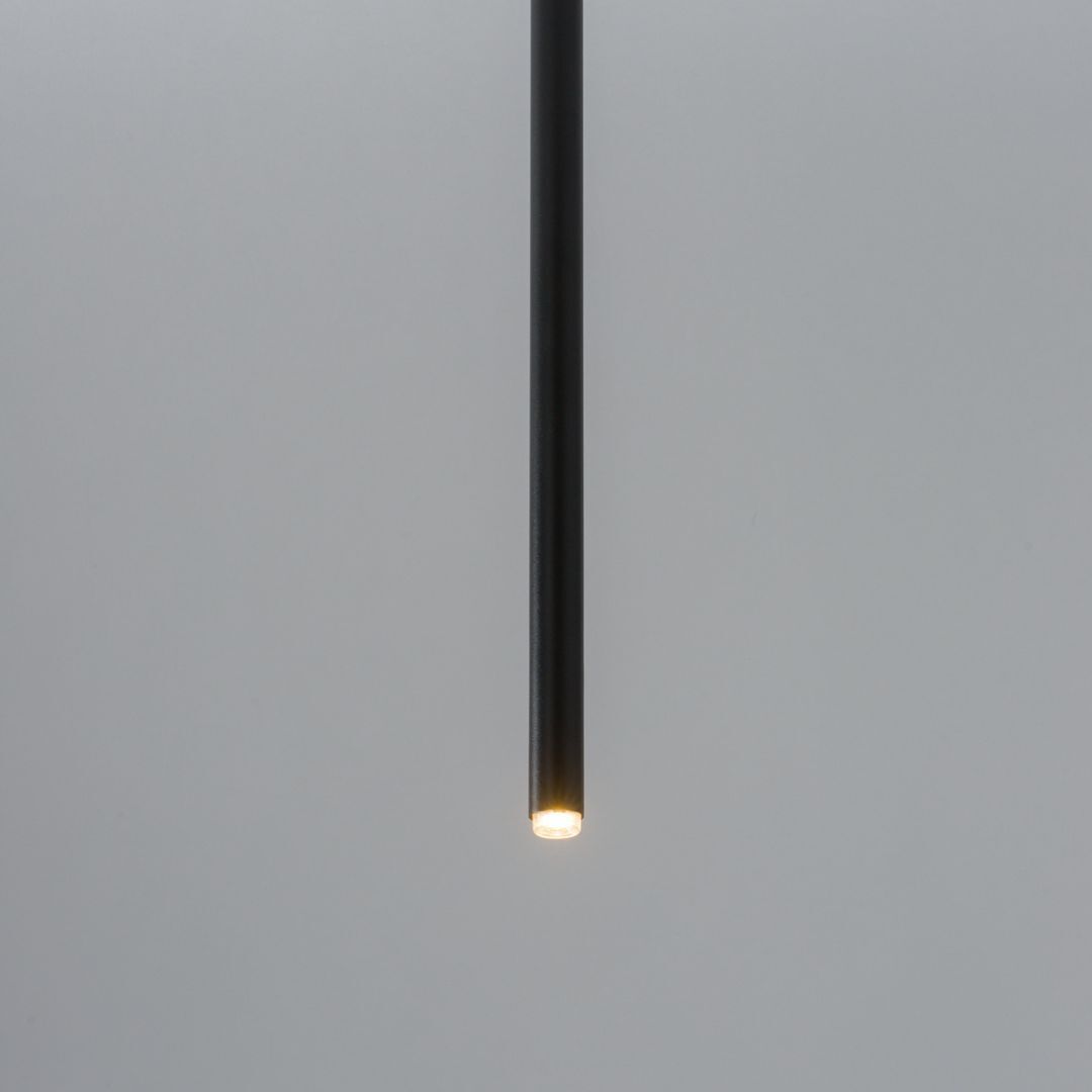 Suspension noire métal cylindre G9 minimaliste