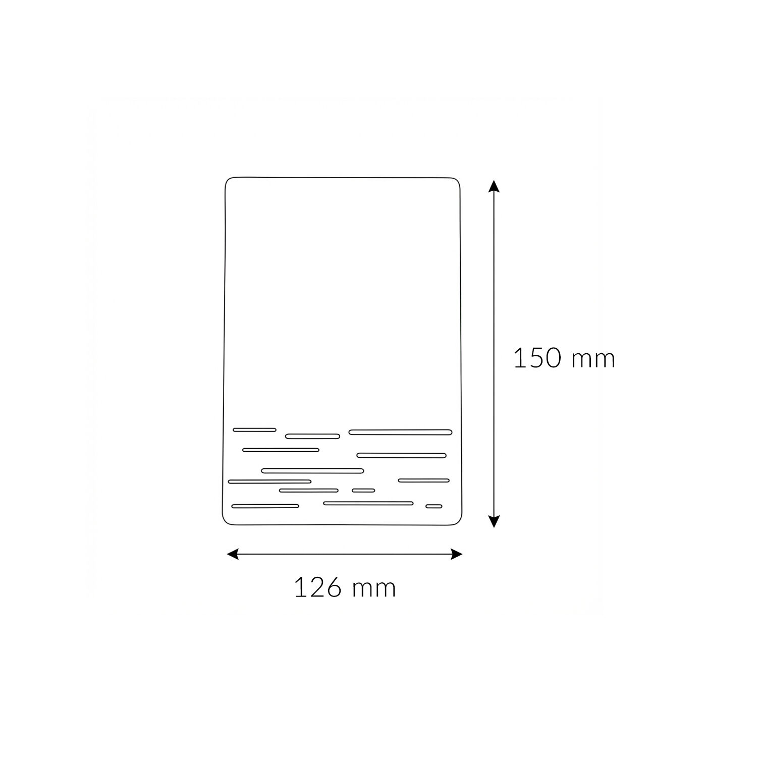 LED Wandlampe außen IP44 15 cm 6 W 700 lm Alu Glas Seite, Text, Weiße Tafel