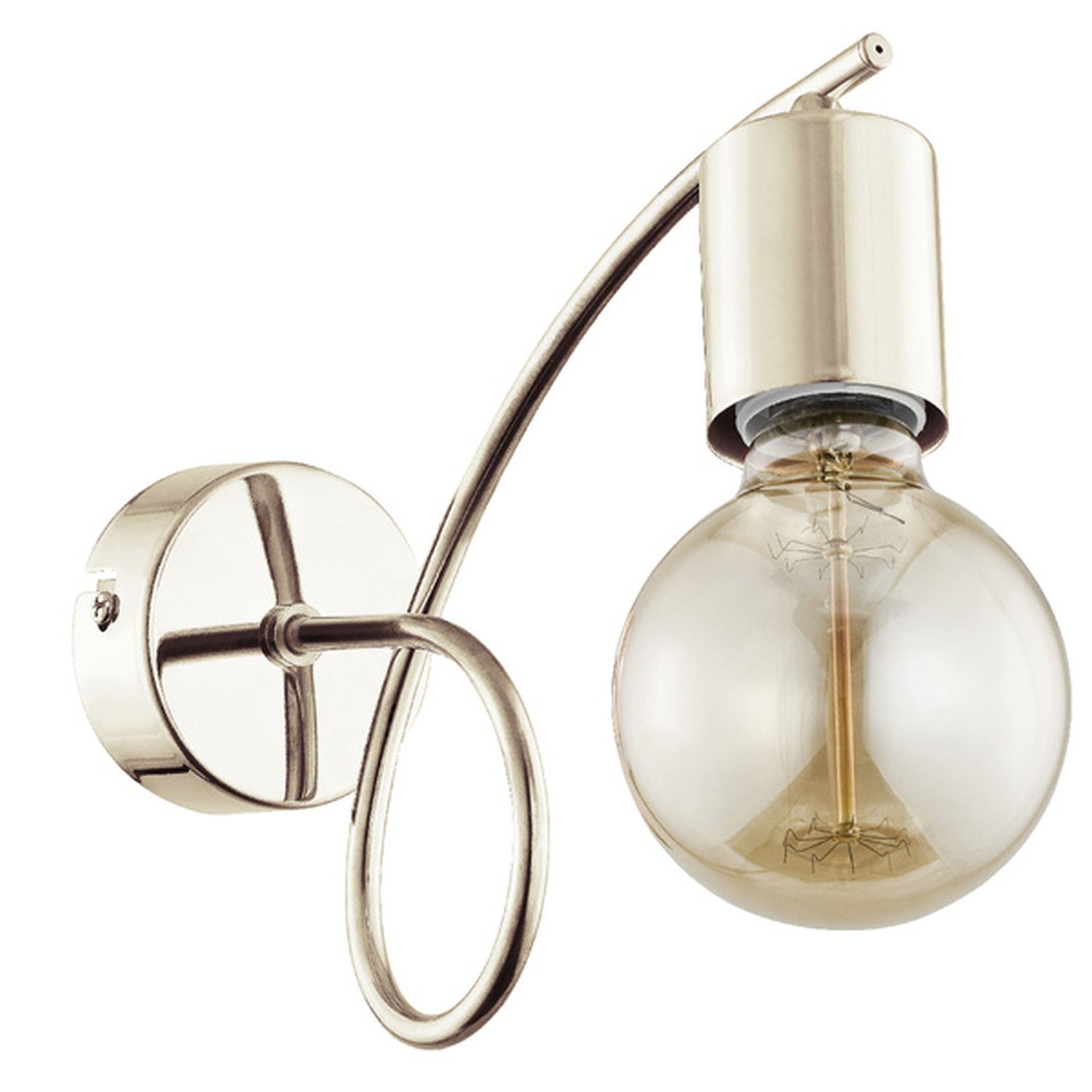 Wandlampe Metall Gold Retro 22 cm E27 für Innenräume