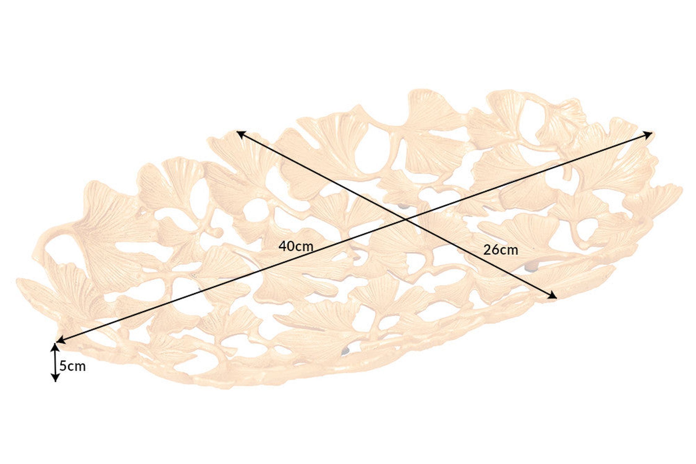Coupe décorative or artisanale 40 cm de long Ginko Design Métal