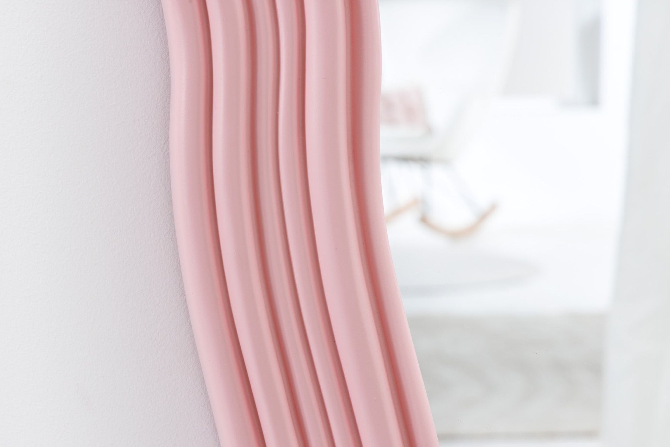 Wand Spiegel Rosa H: 100 cm asymmetrisches Design Wand Spiegel Rosa H: 100 cm asymmetrisches Design
