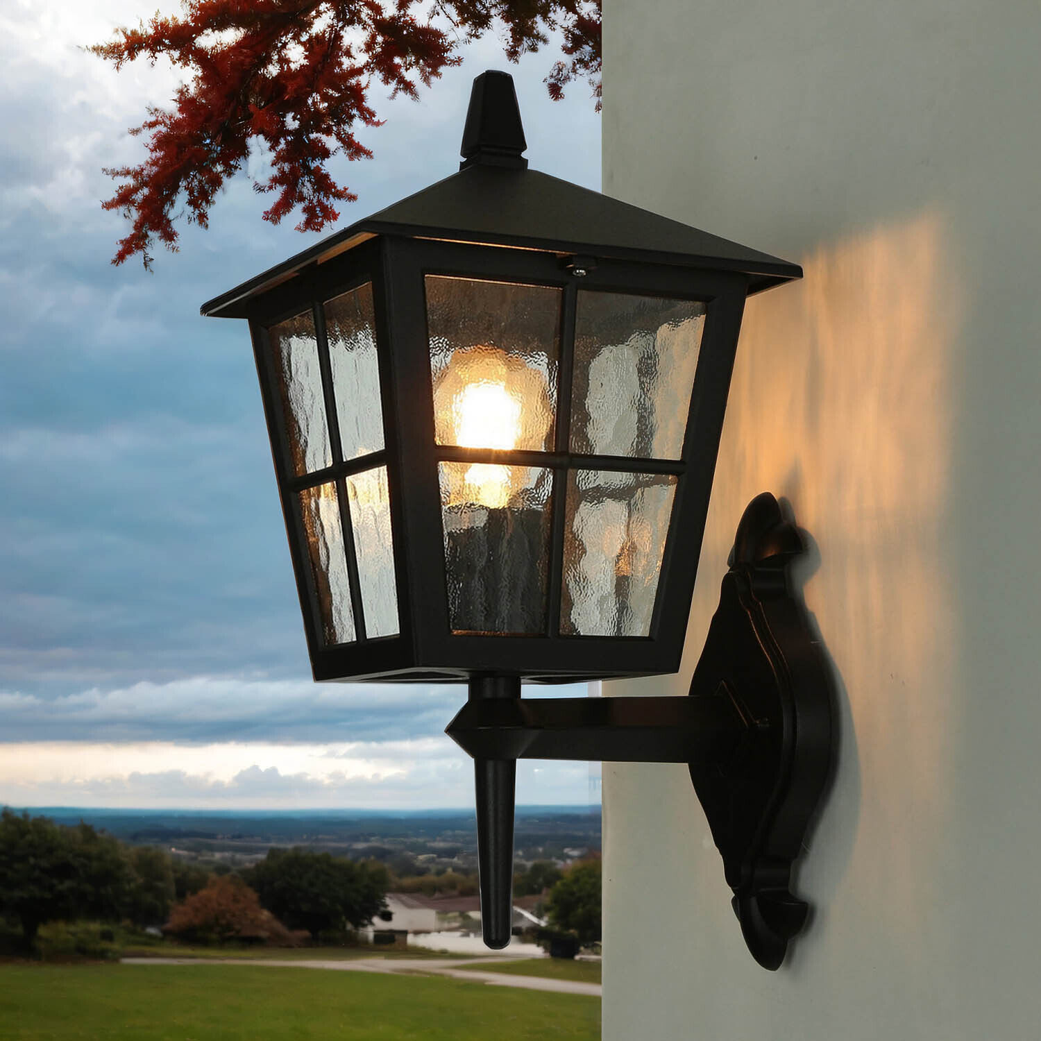 Lanterne d'extérieur Noir Aluminium IP43 Rustique LUDGER