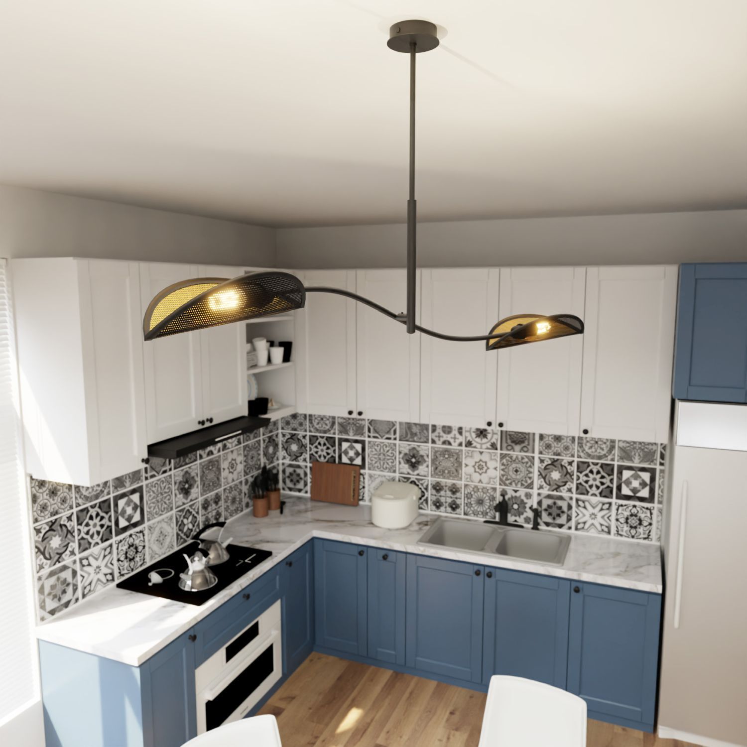 Drinnen, Küche, Innenarchitektur, Kochfeld