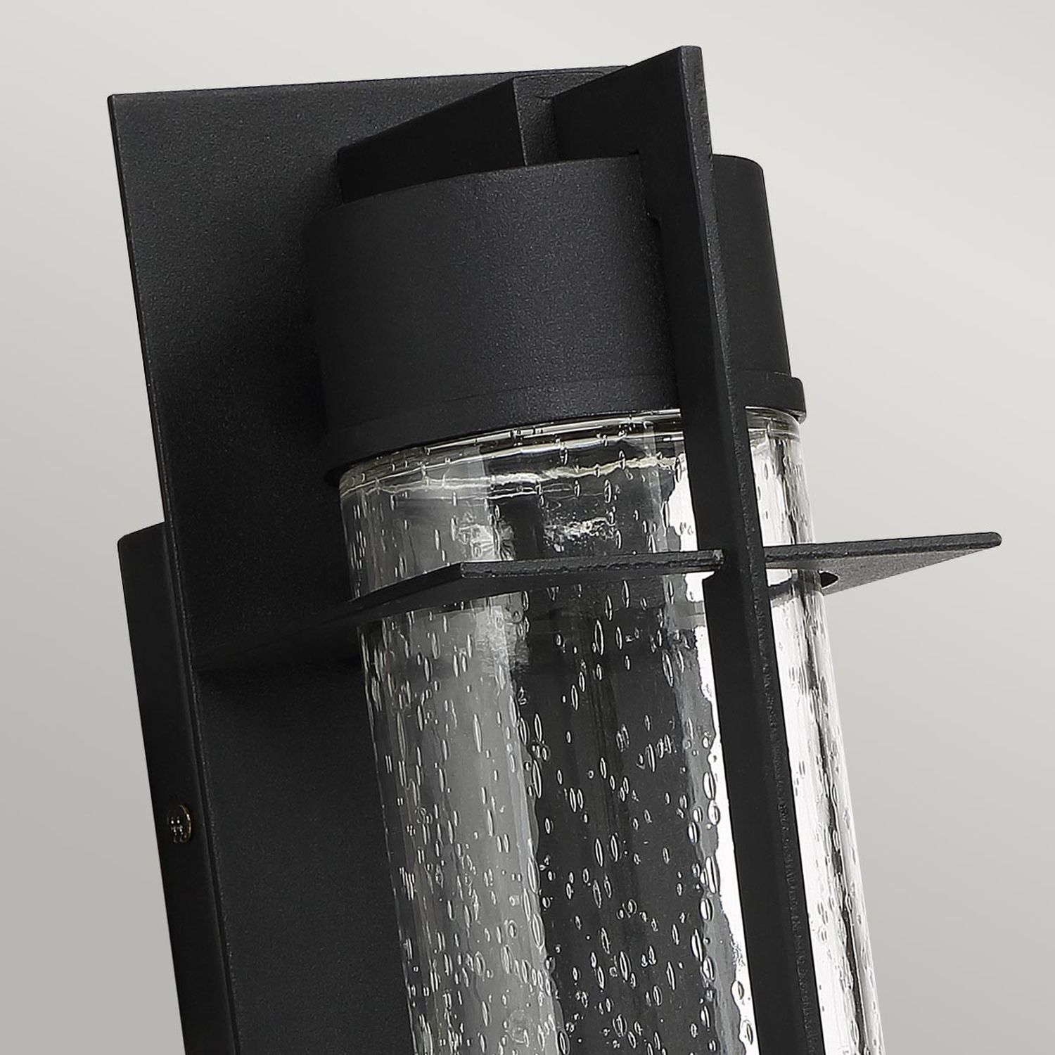 Applique LED extérieure alu verre H : 36,6 cm IP44 Downlight Drinnen