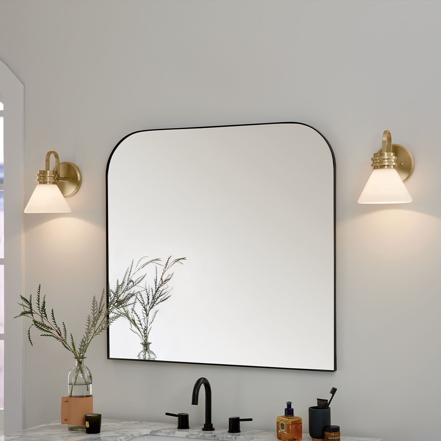 Lampe de salle de bain métal verre avec LED G9 IP44 24 cm de haut Drinnen, Innenarchitektur, Tasse