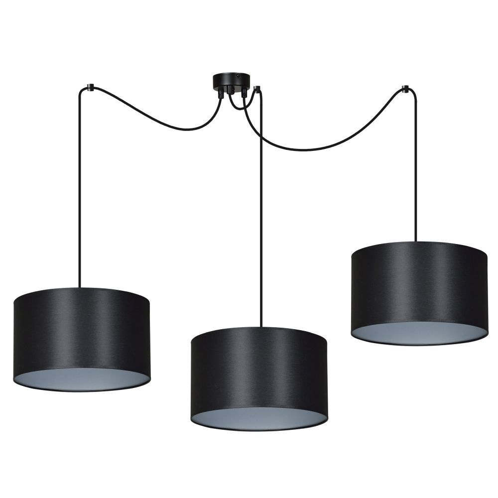 Lampe à suspendre réglable noir argent Lampe à suspendre