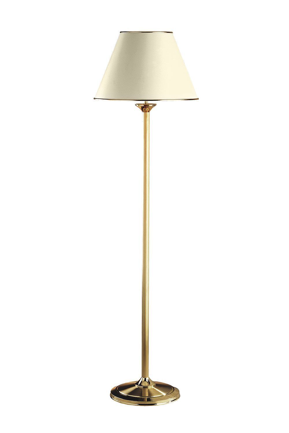 Stehlampe in Messing Weiß 155cm PENELO Wohnzimmer