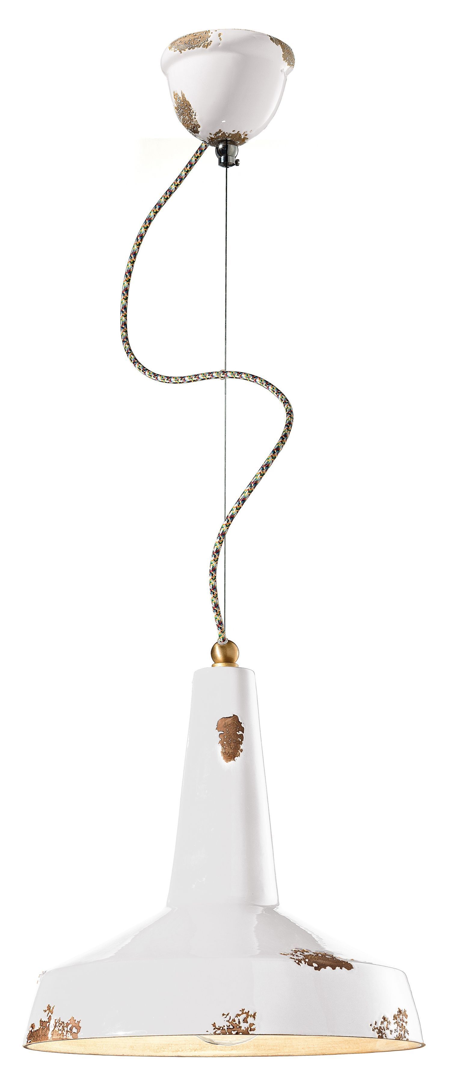 Suspension céramique E27 ronde Ø 35 cm H : max. 133 cm