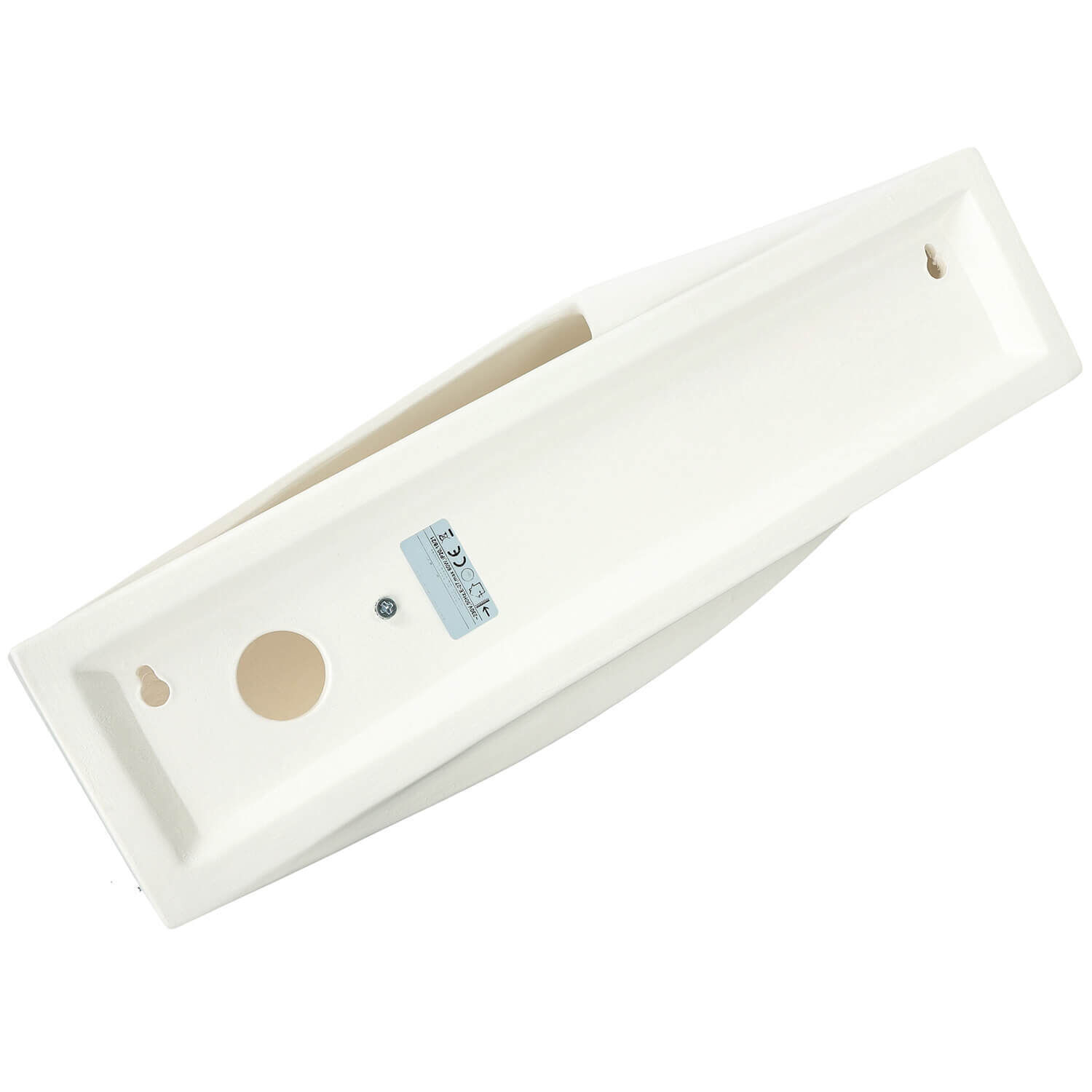 Wandleuchte Gips bemalbar Weiß E27 TAURUS Keil