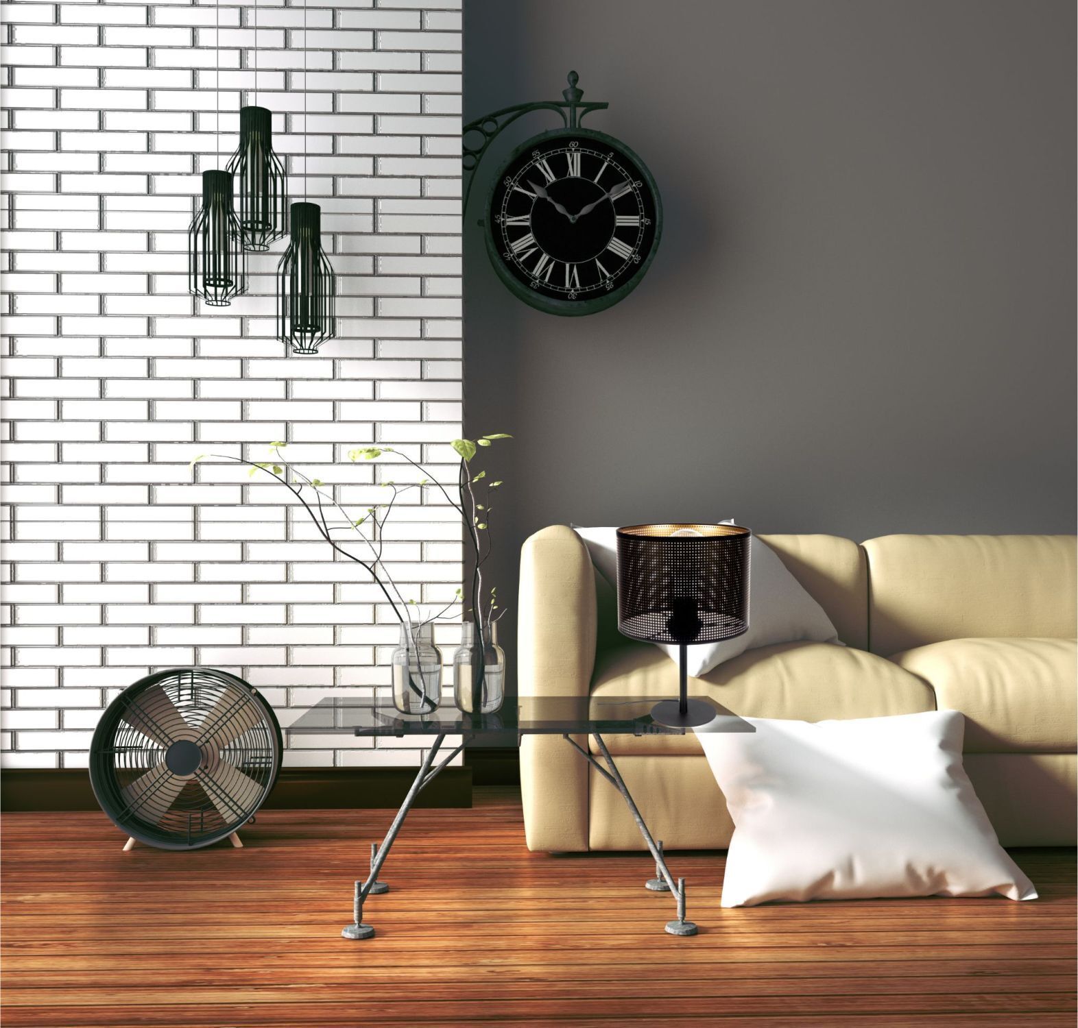 Drinnen, Innenarchitektur, Wohnzimmer, Wand, Fußboden