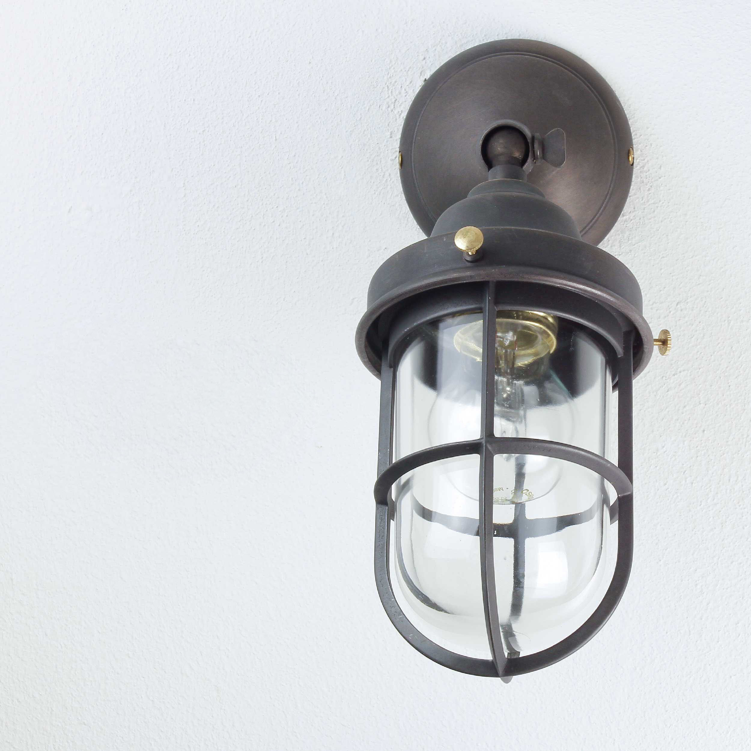 Applique murale d'extérieur en laiton véritable en bronze Leuchte, Lampe, Deckenleuchte