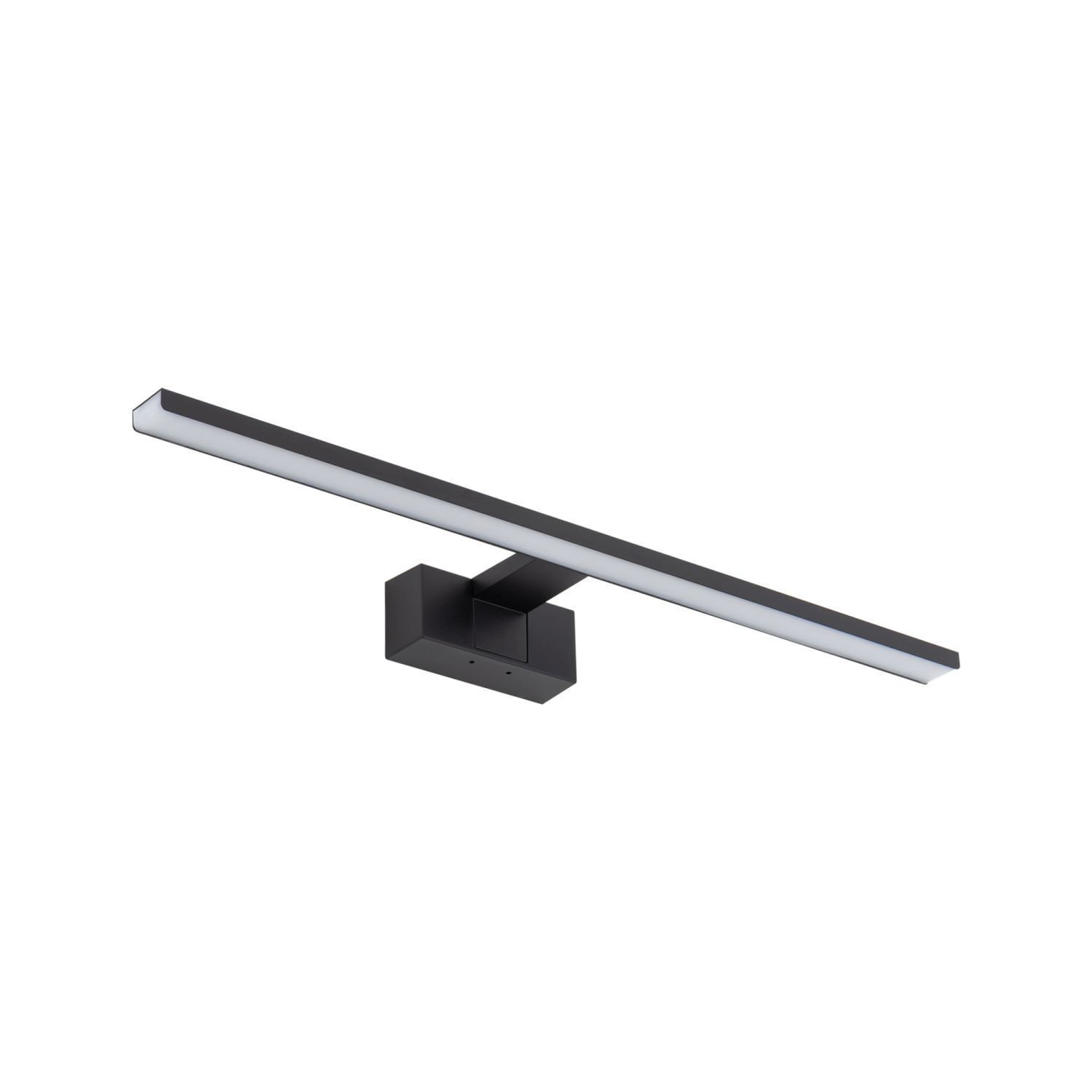 Lampe à miroir LED noire IP44 3000 K 850 lm aluminium