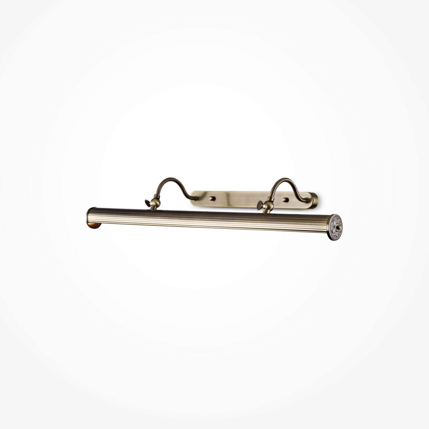 Bilderleuchte Metall E14 B: 71,3 cm in Bronze 4-flammig Baden, Wanne, Badewanne, Person