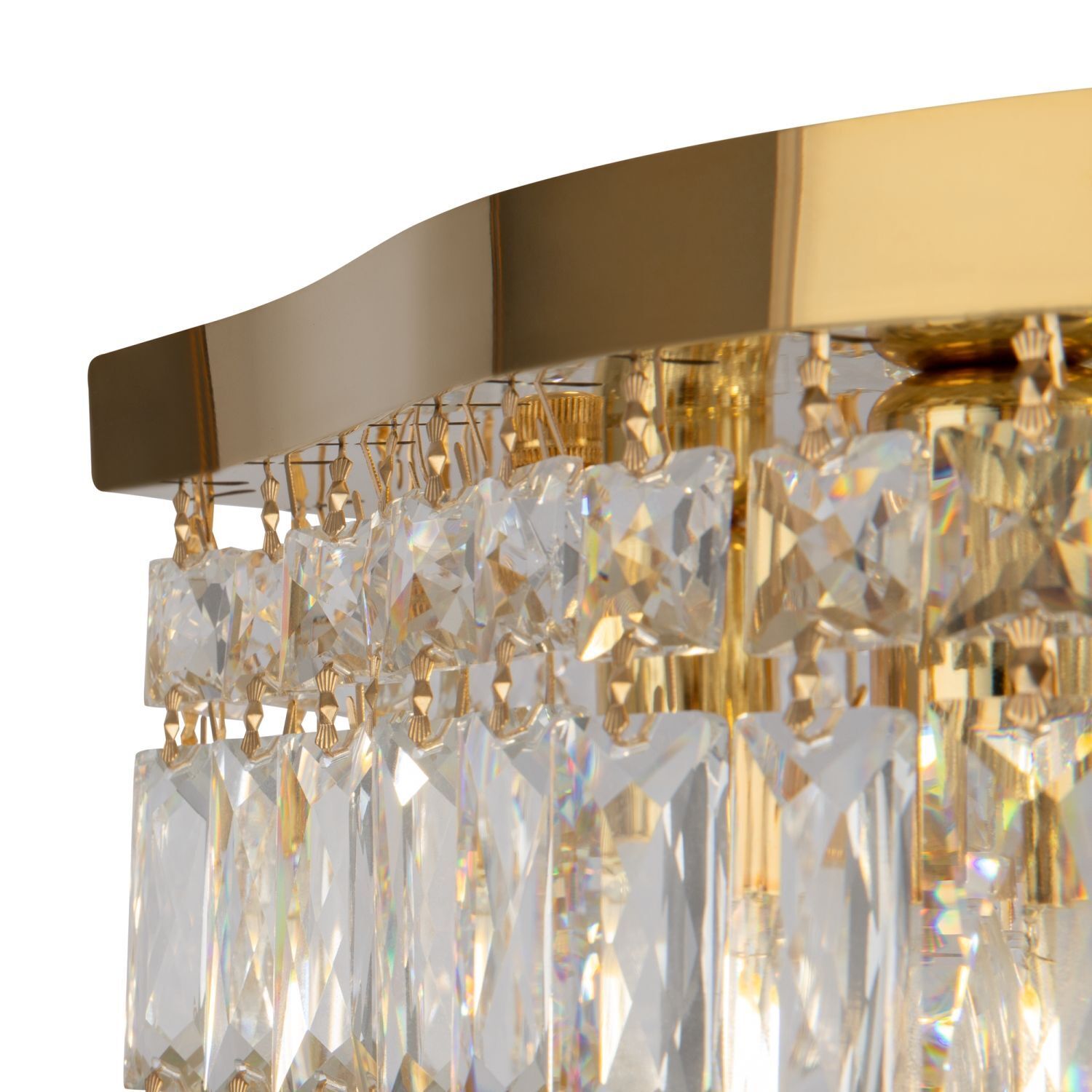 Deckenlampe Metall E14 45 cm breit in Gold rund INGA