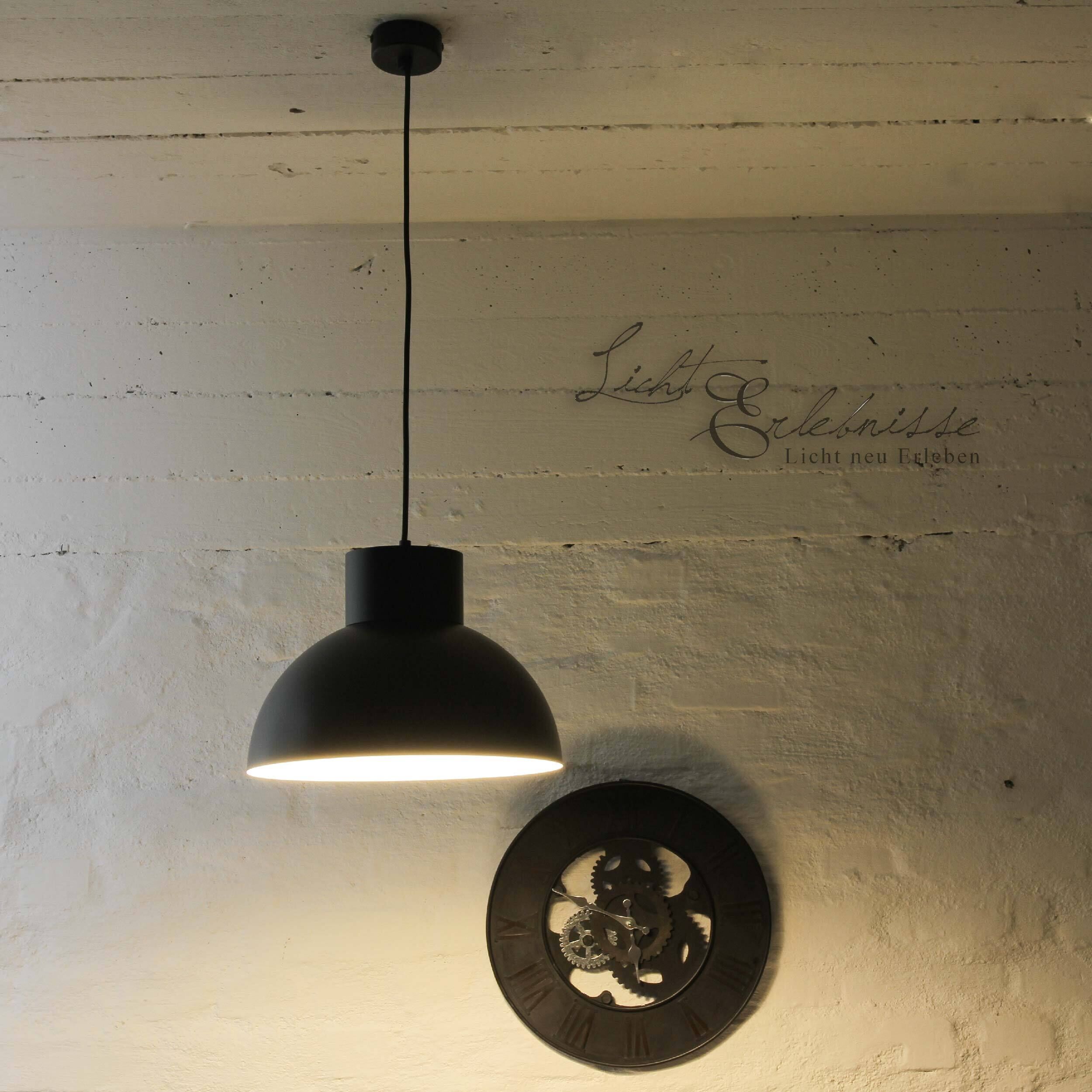 Vintage Loftleuchte Hängeleuchte schwarz Lampe, Leuchte