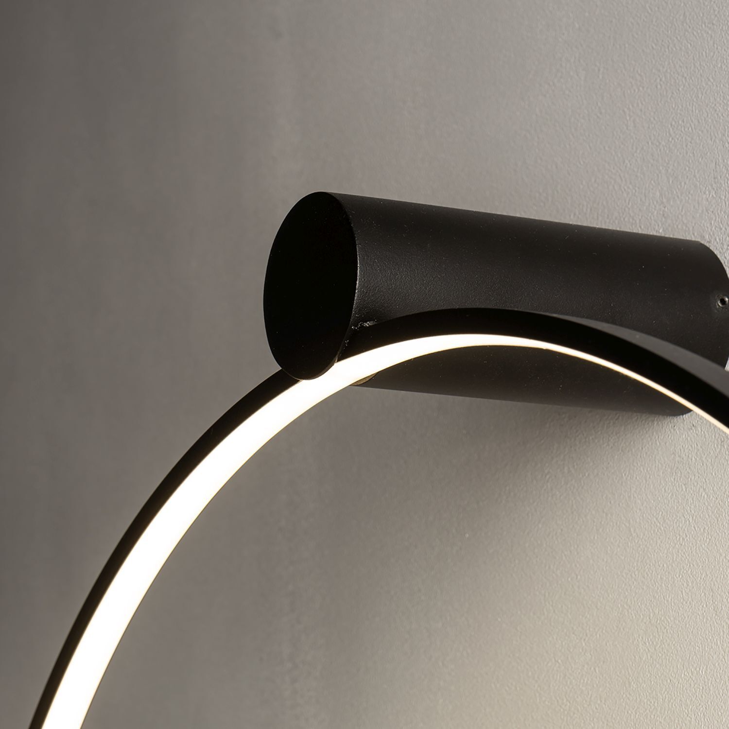 Wandlampe LED Schwarz 3000 K 660 lm Ø 60 cm Ring