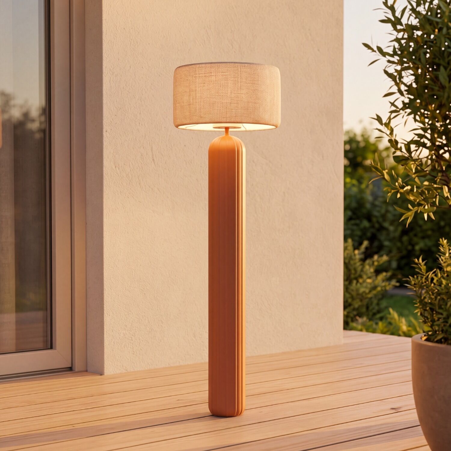 le141809-stehlampe-aussen-metall-kunststoff-modern-ip65-usb-dimmbar-05 Lampfuss, Holz, Standlampe, Beige, Terrassenlampe