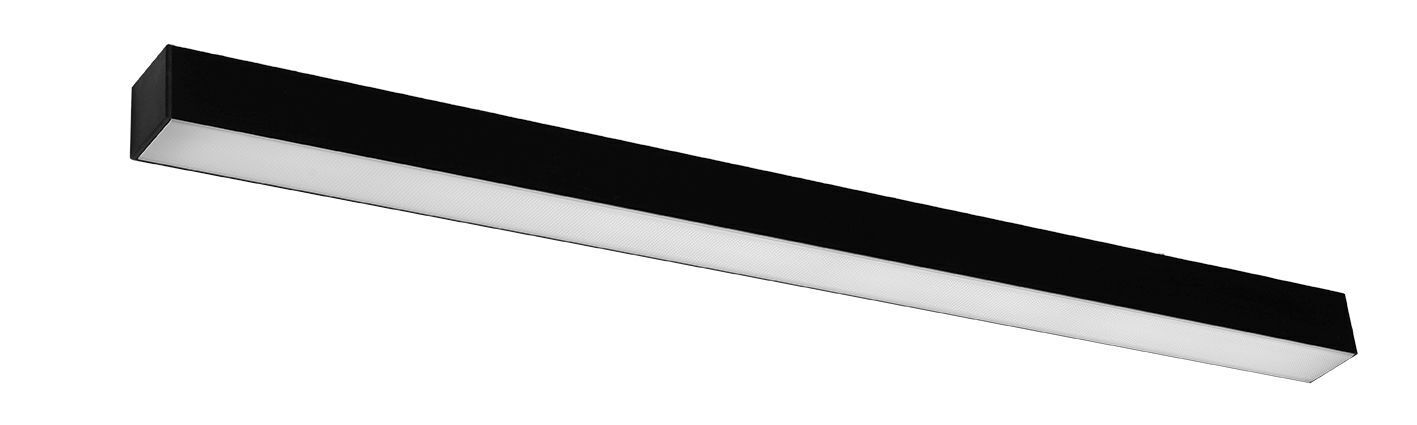 LED Wandlampe Metall 90 cm lang 4000 K Downlight Schwarz
