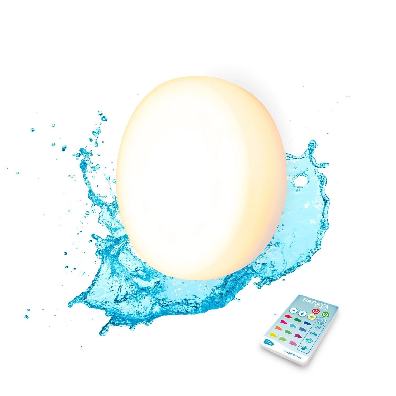 Lampe de piscine LED sans perçage Changement de couleur dimmable IP68 Ø 12 cm