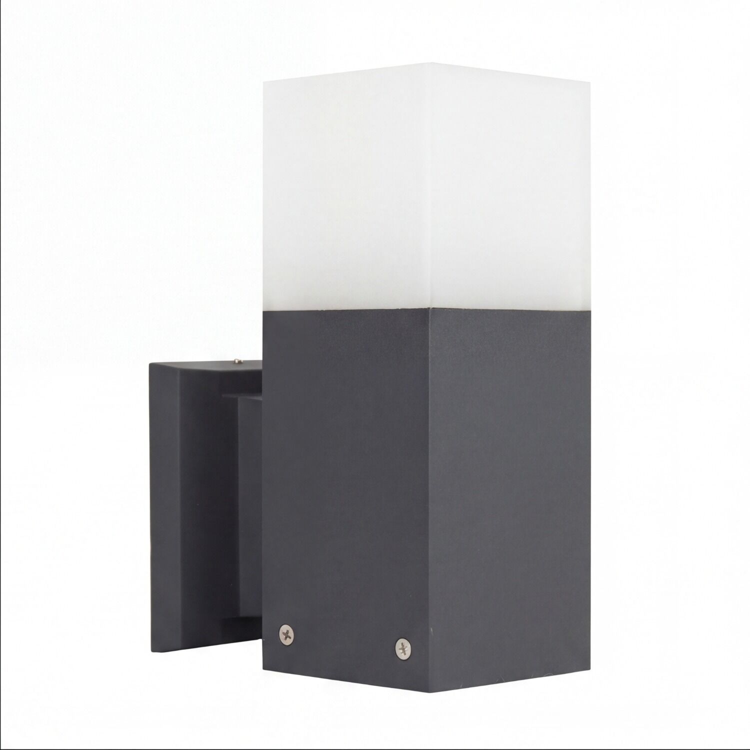 aussen_wandleuchte_aussenlampe_awerne_1_flammig_anthrazit_modern_66.2 Lampe, Wandleuchte, Zweifarbig, Schwarz-Weiß, quaderförmig