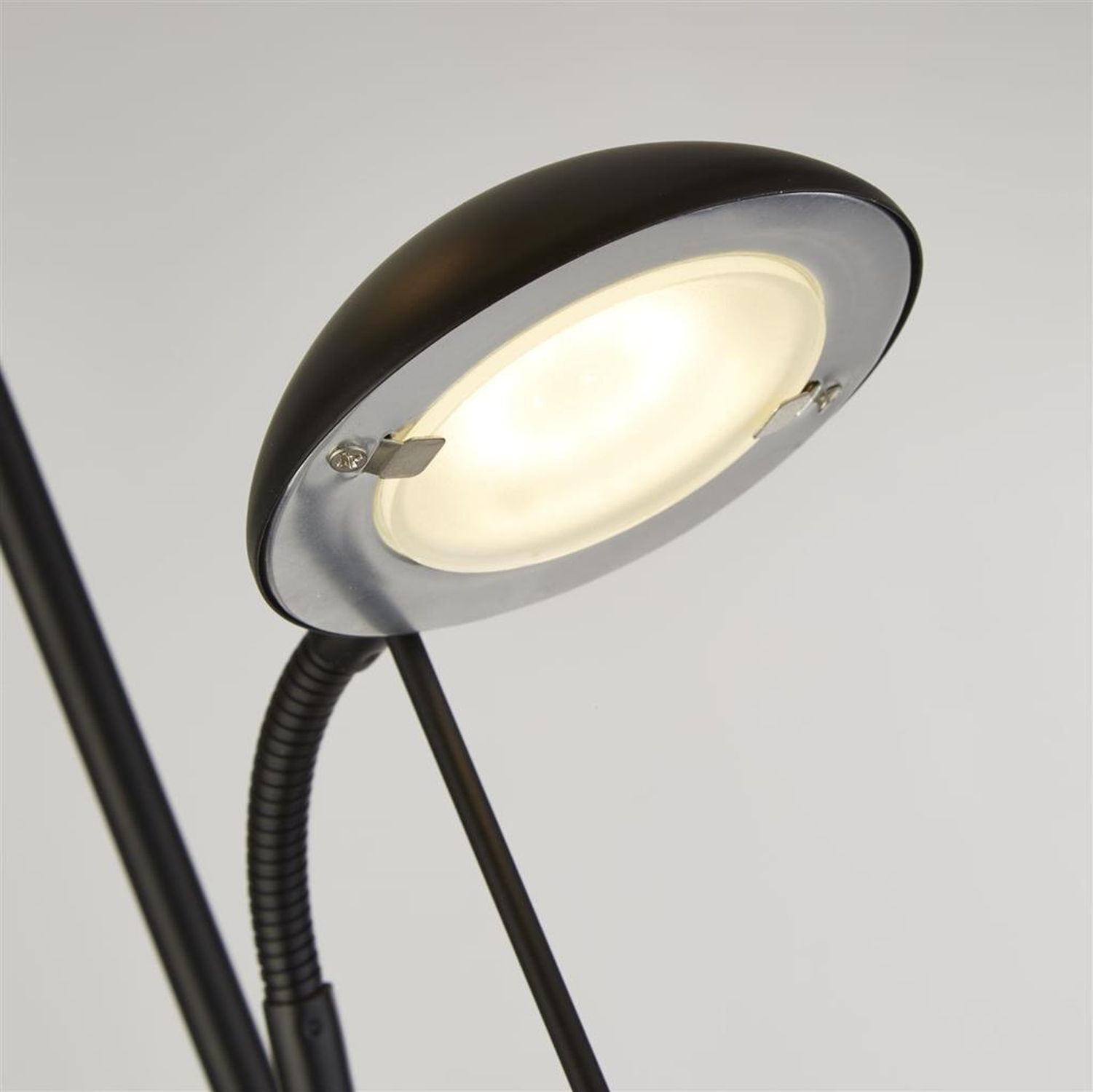 Lampadaire LED Lampe de lecture 180 cm noir 3000 K 1887 lm