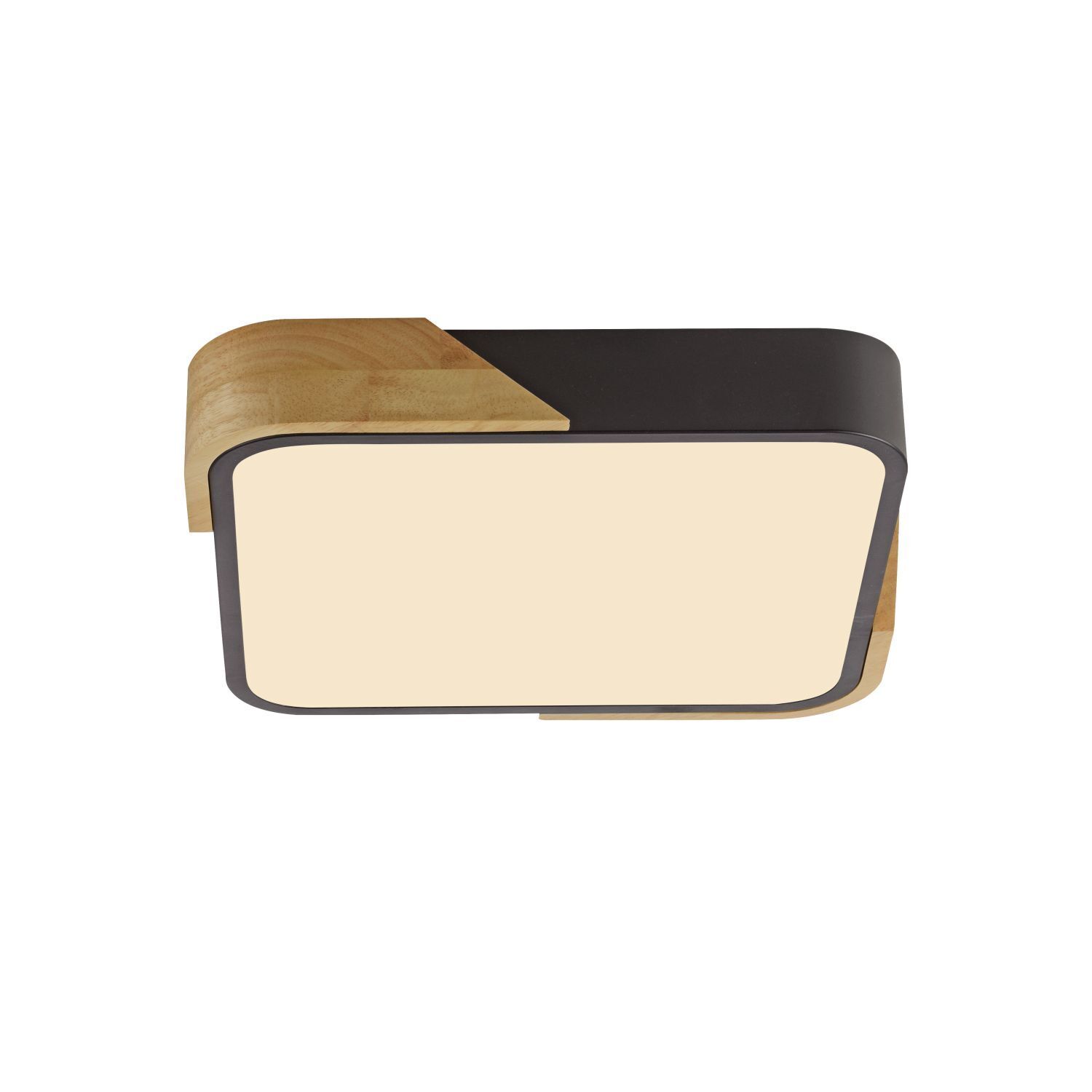Plafonnier LED Bois L:32 cm Noir Naturel 3000 K Moebel, Tabelle
