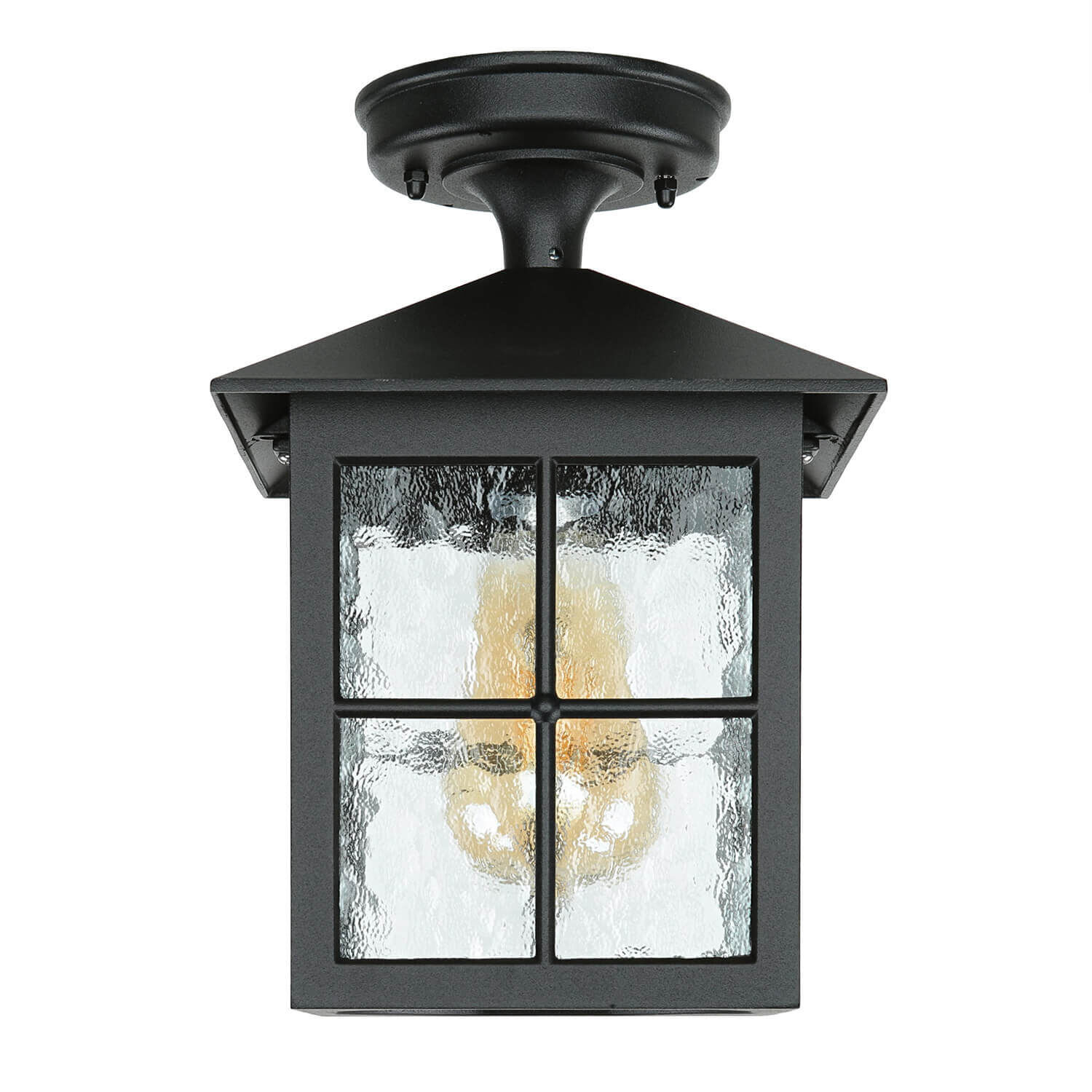 Kleine Deckenleuchte HAROLD außen Schwarz Rustikal Lampe, Leuchte, Postfach