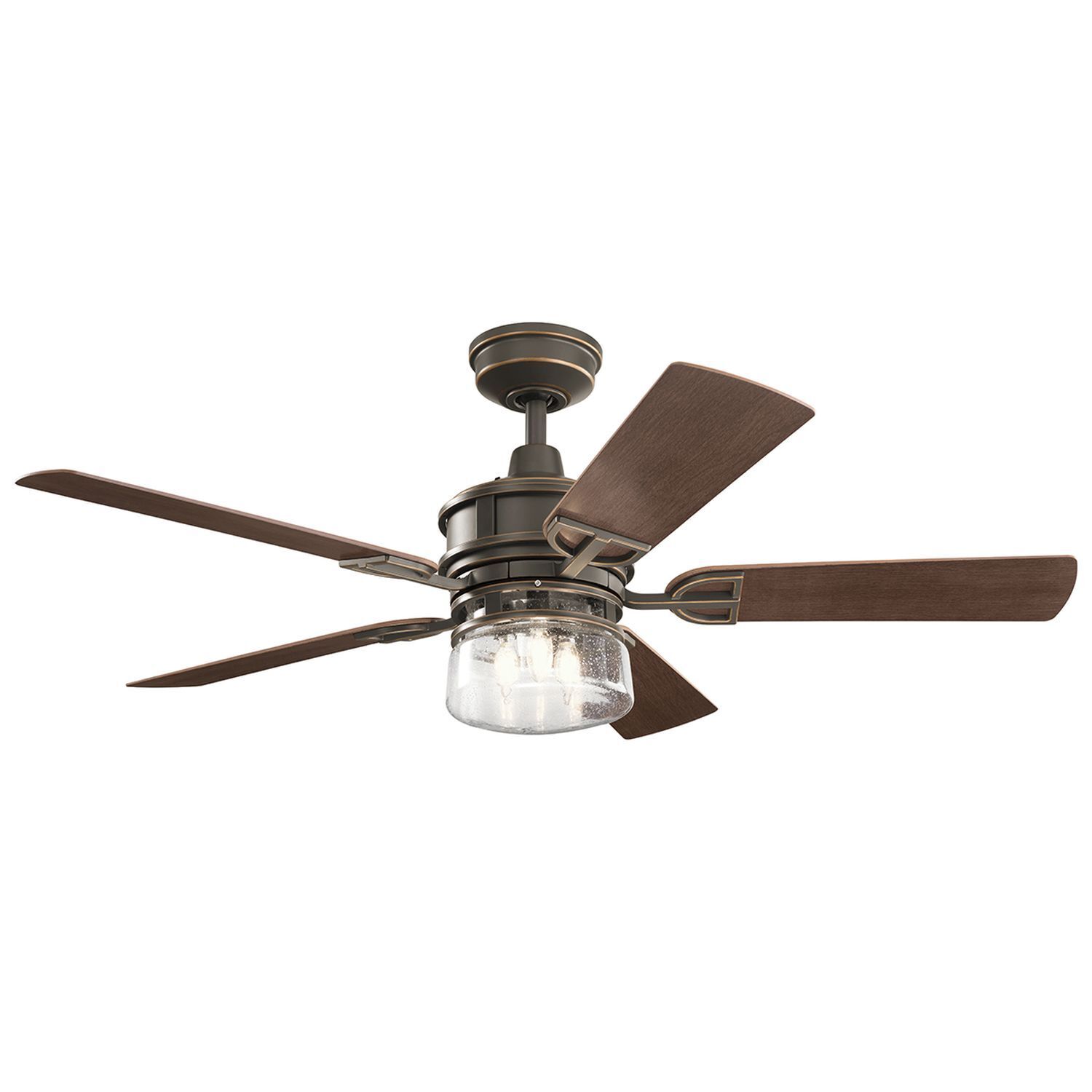 aussen-deckenventilator-mit-beleuchtung-bradley-1-flammig-walnuss-industrie-5-1 deckenleuchte, deckenventilator, holzoptik, fünf-blatt, glaslampe