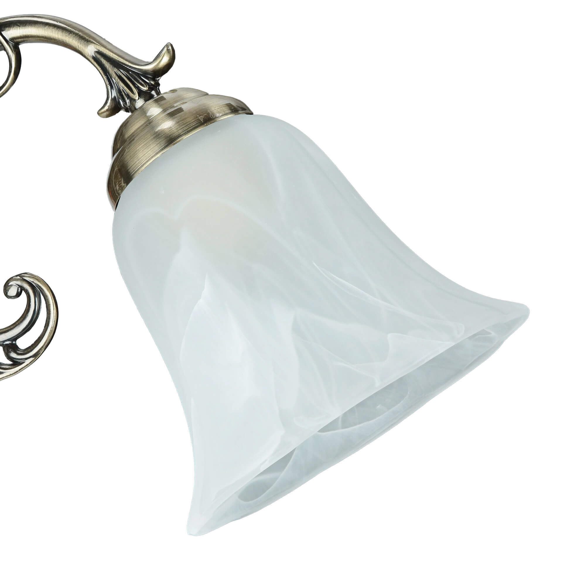 Edle Wandlampe ORCHIDEA Jugendstil Alabaster Glas Lampe, Leuchte, Lampenschirm