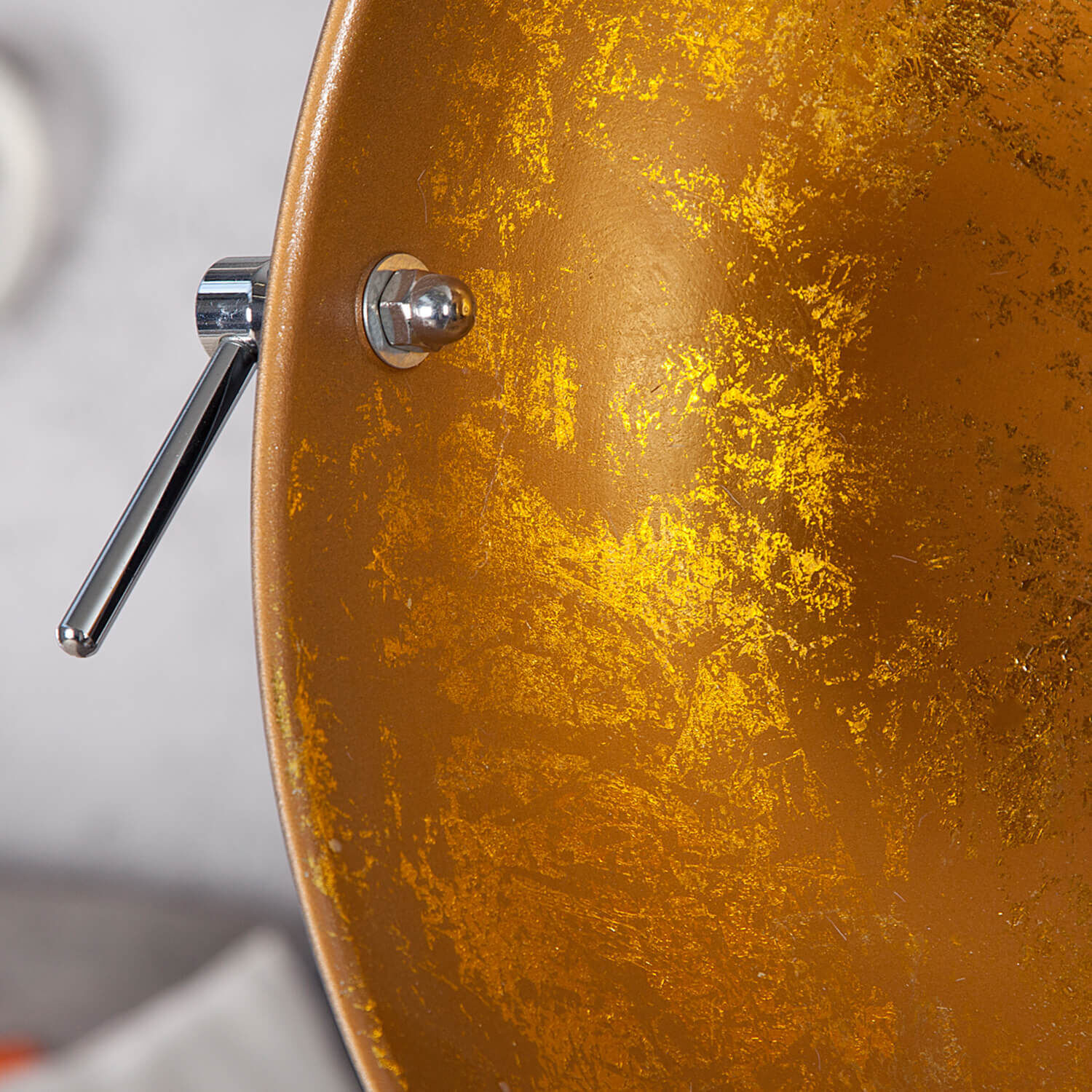 Stehleuchte 160cm Retro Dreibein Schwarz Gold Beleuchtung