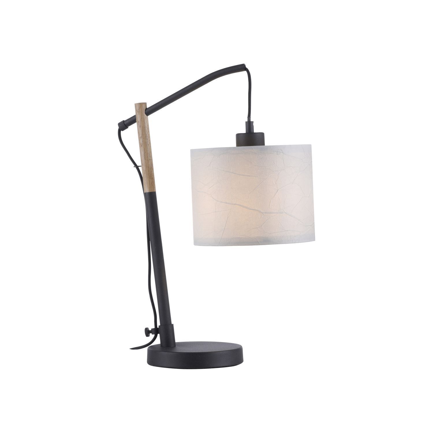 Blendarme lampe de table papier bois E27 48 cm liseuse