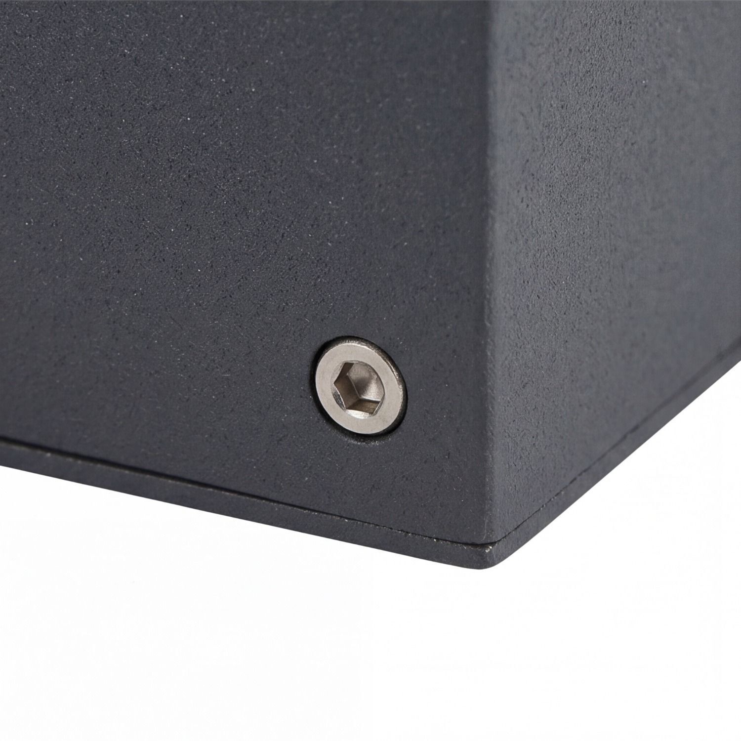 wegeleuchte-aussenbeleuchtung-schwarz-modern-awerne-1x-e27-max.-20w-anthrazit-aluguss-acrylglas-pmma-lele51342-06 Schraube, Ecke, Metall, Panel, Dunkelgrau